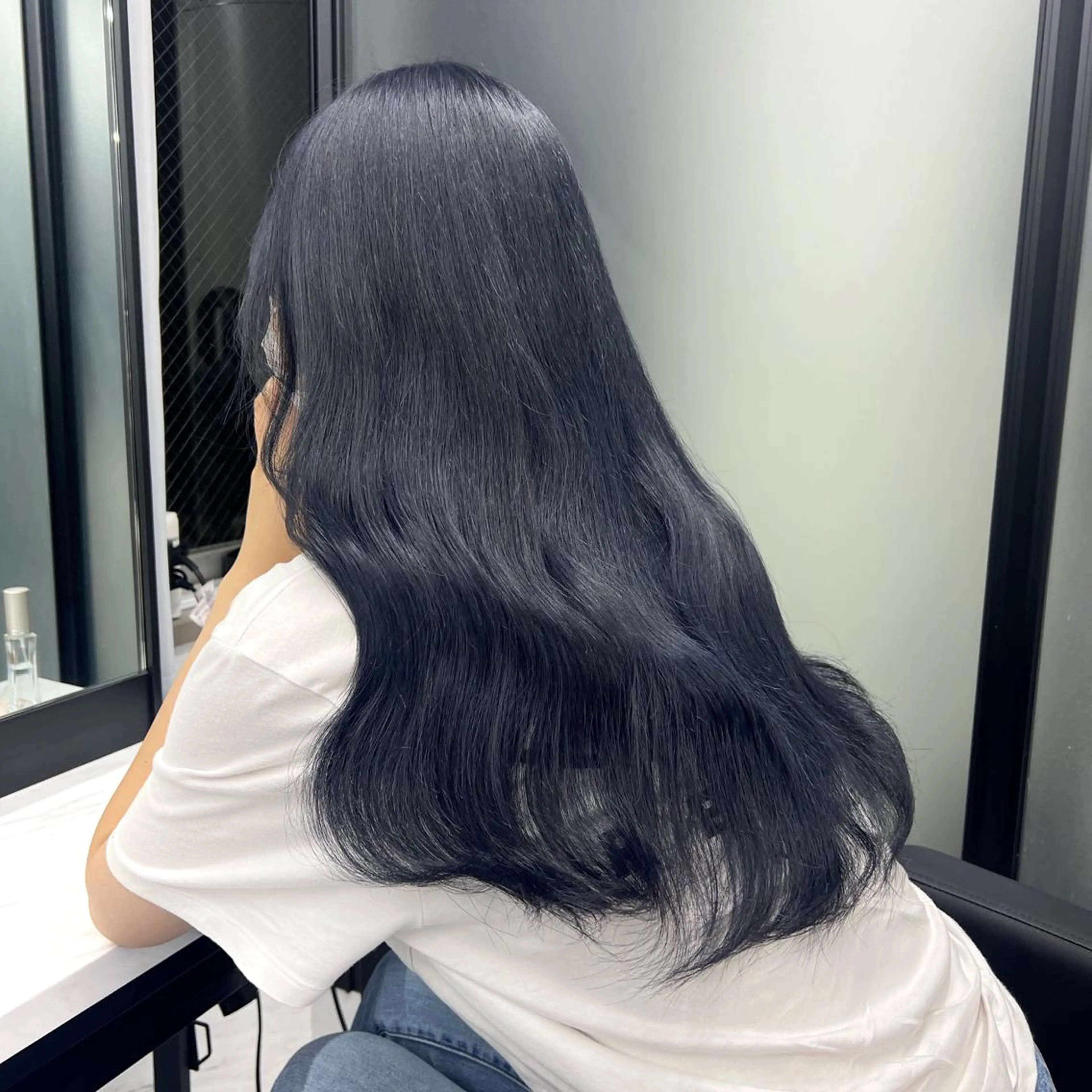 ロング カラー シールエクステ ハイトーンカラー エクステ シールエクステ特化 ハイトーン、NANAのヘアスタイル