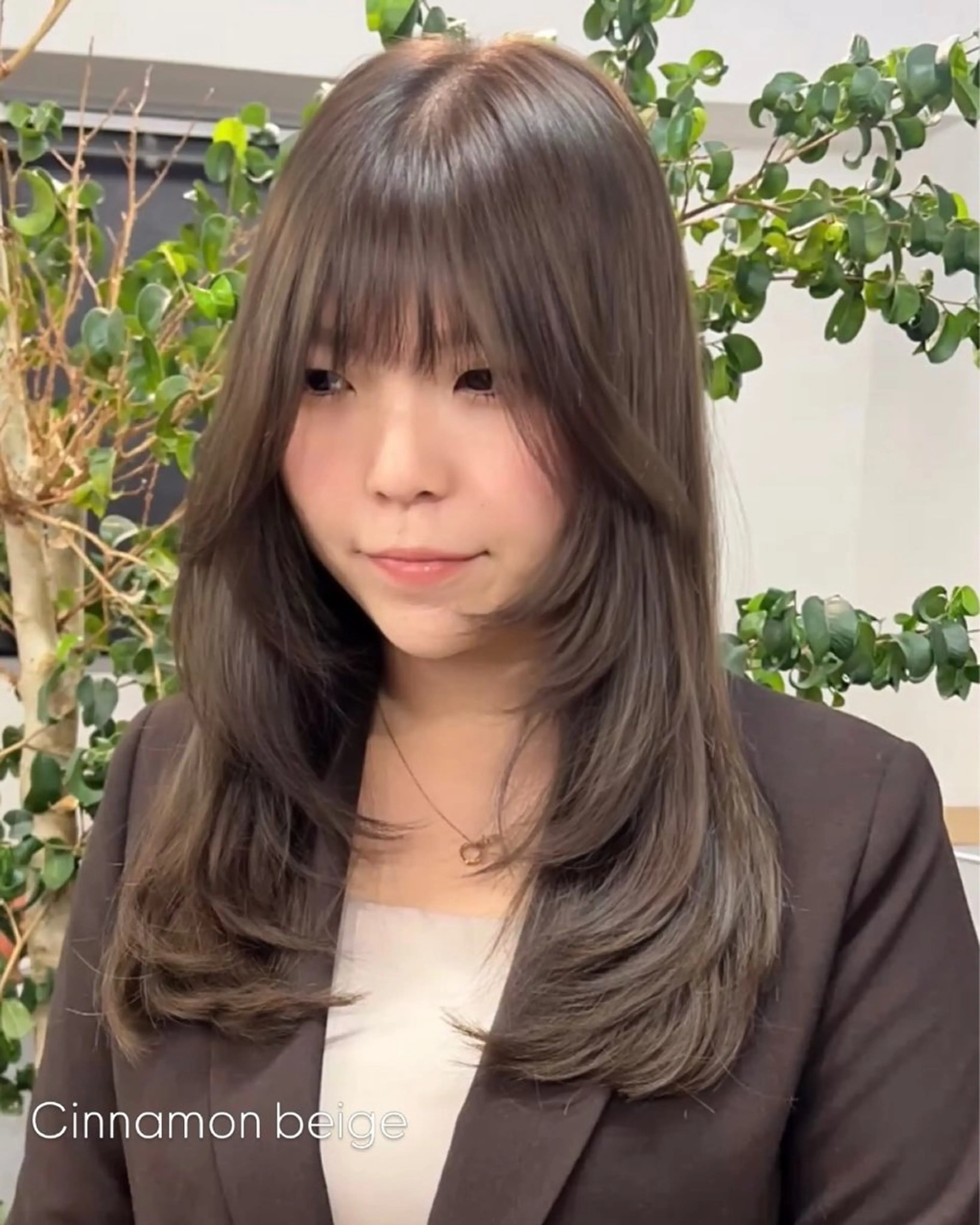 セミロング note所属・💗hikaru💗 透明感カラーのヘアスタイル