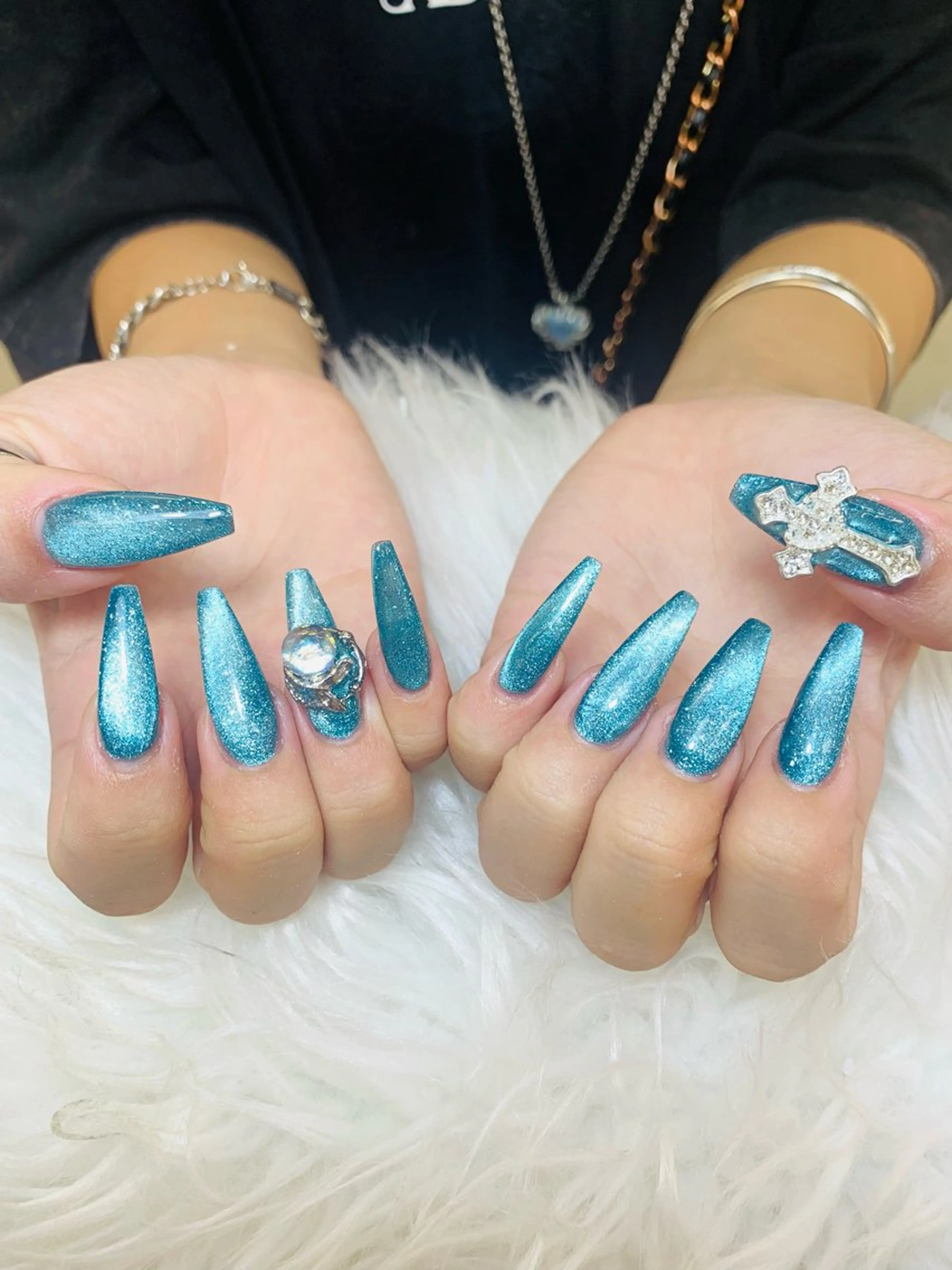 ネイル チークネイル 長さ出し フラッシュネイル フレンチネイル グラデーション ハンドネイル AN NAIL SALONのネイルデザイン