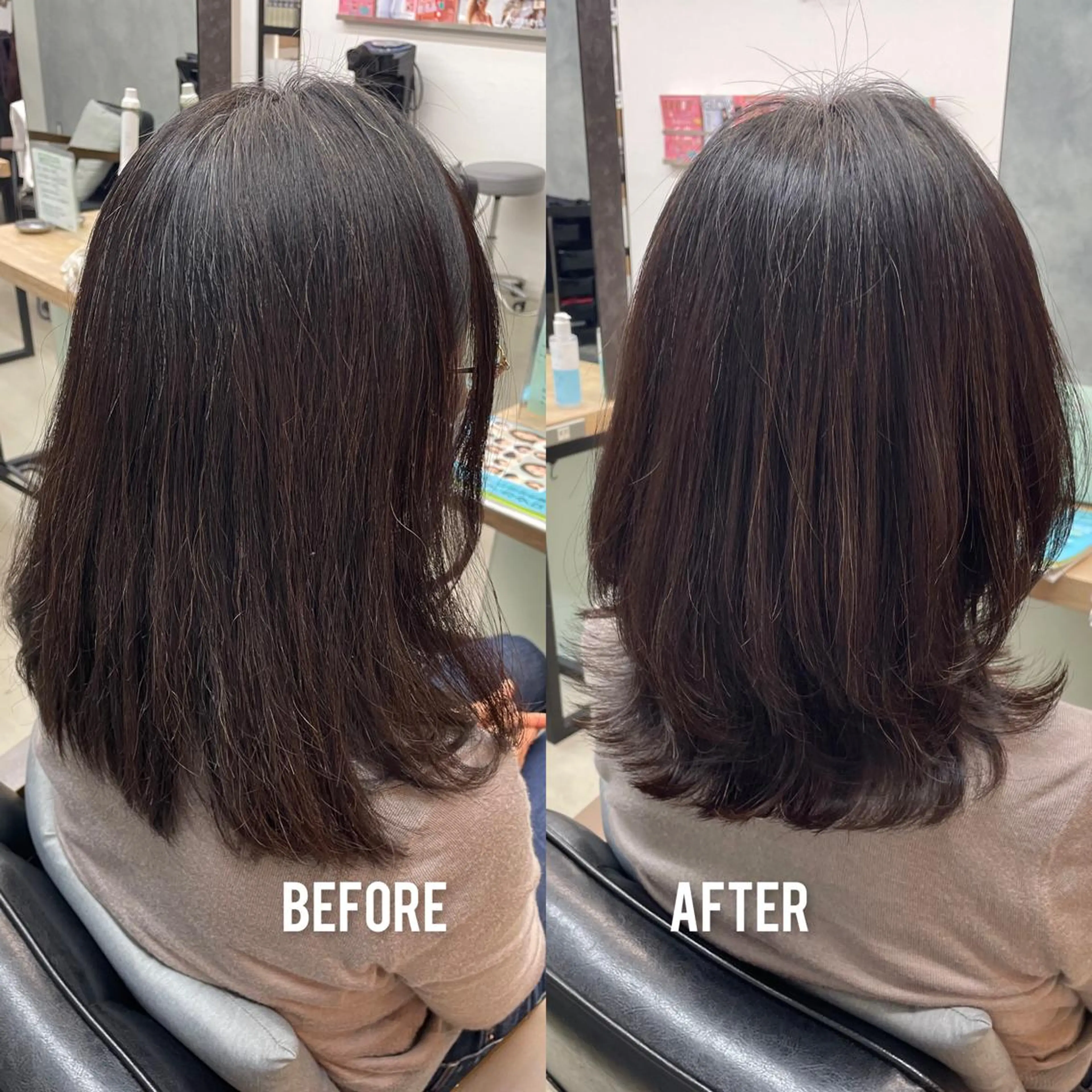 ミディアム レイヤーカット 黒田 優衣のヘアスタイル