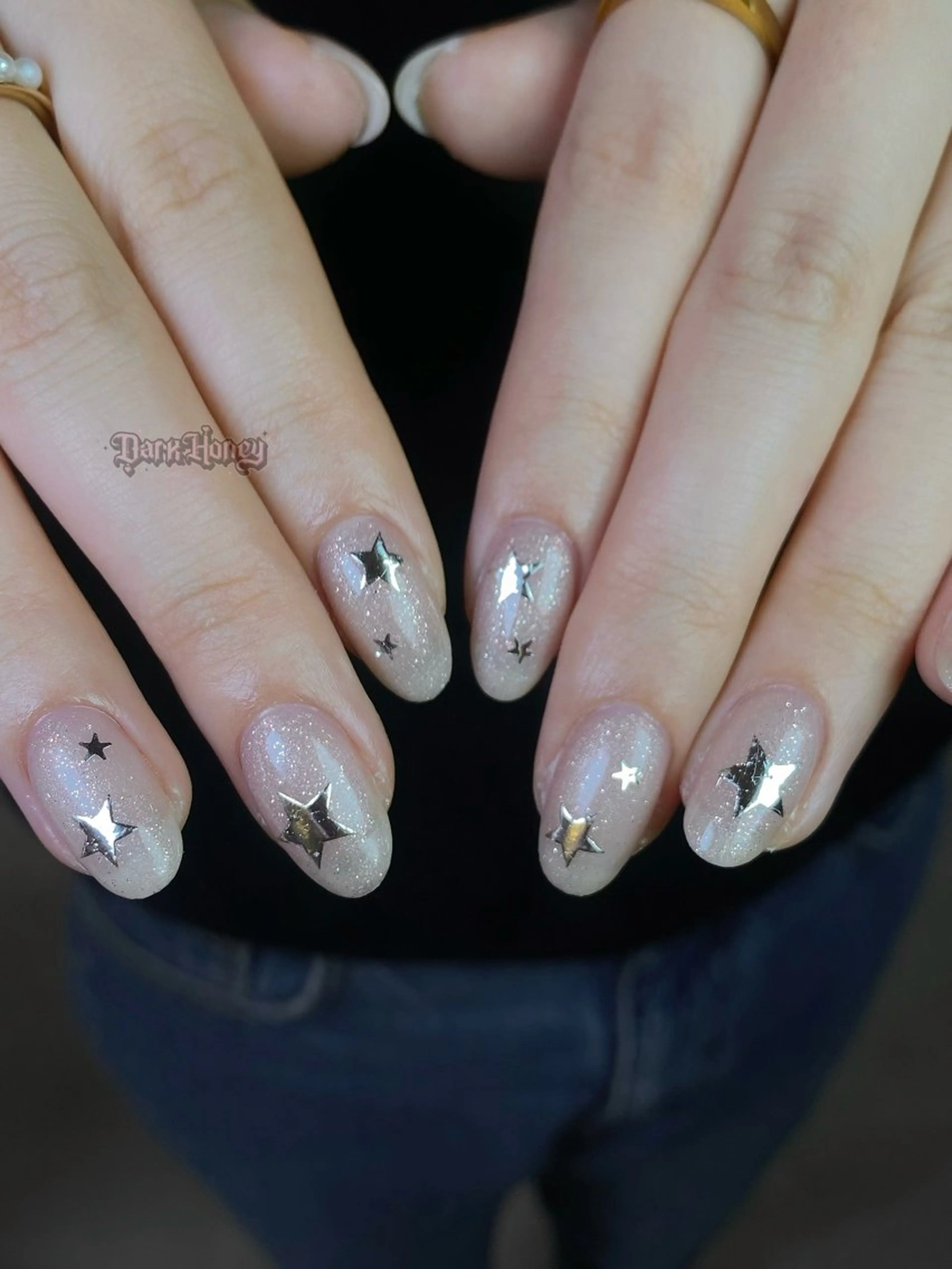 ネイル ハンドネイル Dark honey スカルプ専門原宿店のネイルデザイン