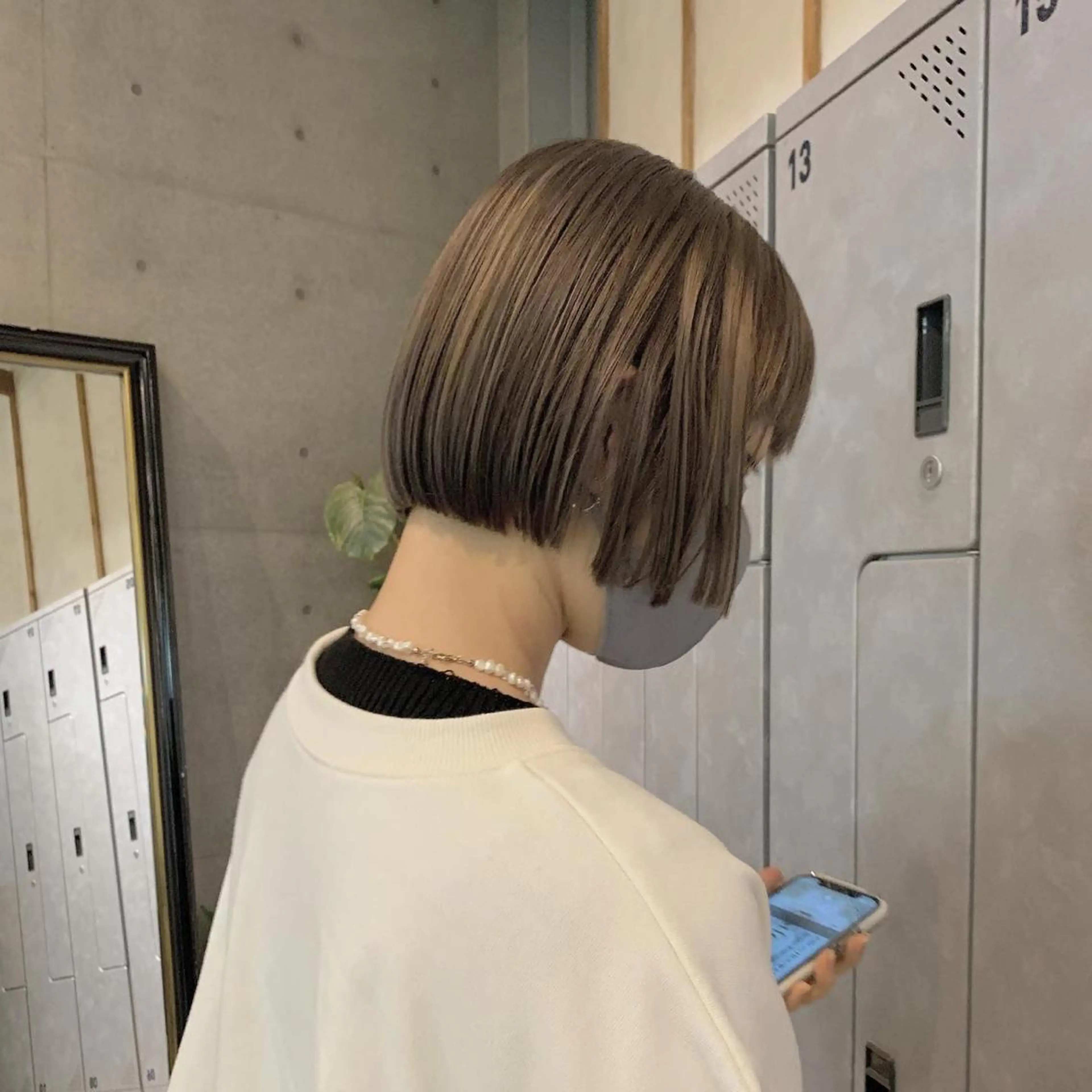 ショート ボブ/ベージュ/ パーマ🪿近森ゆいのヘアスタイル