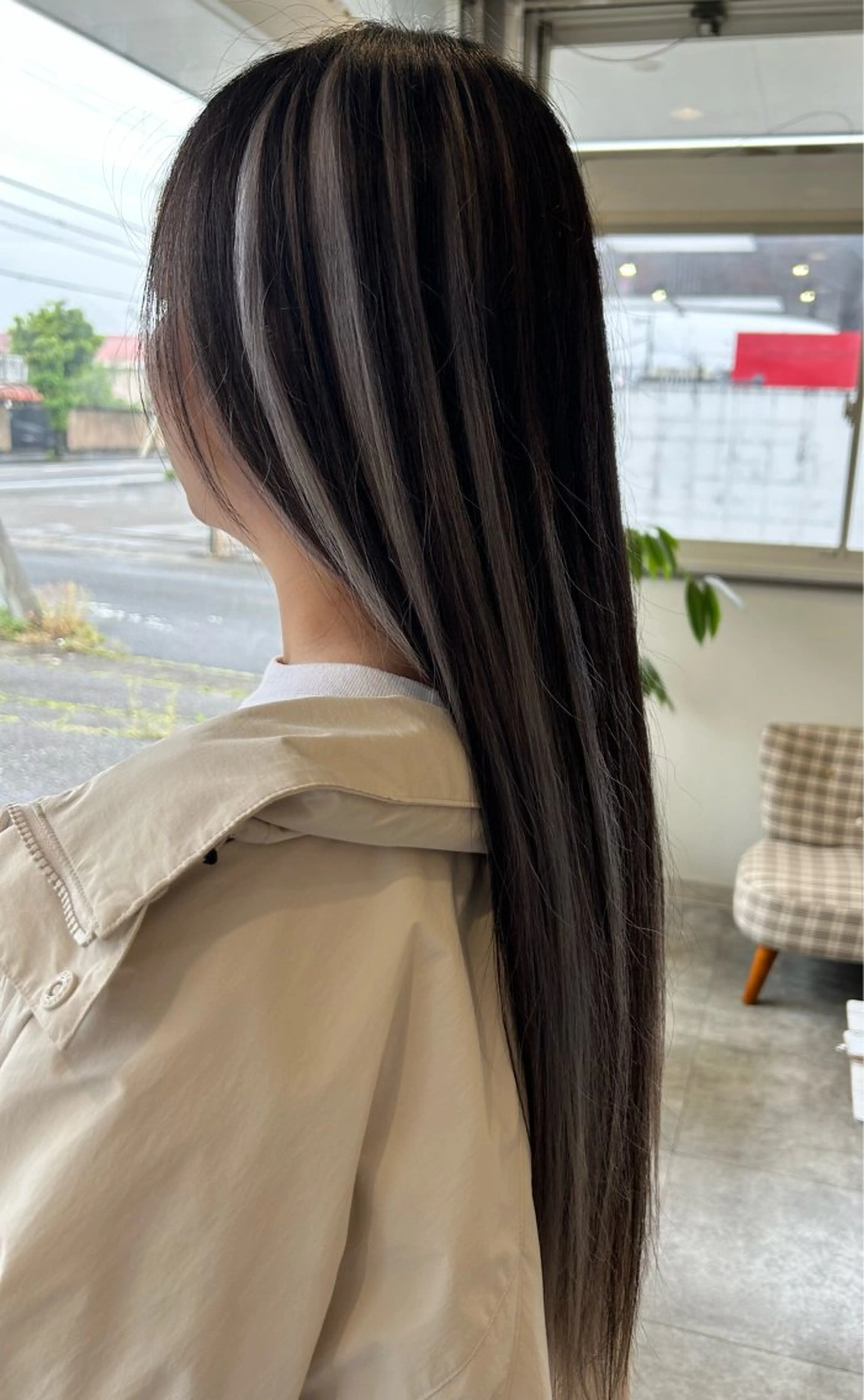 ロング カラー ヘアカラー 大西 葵のヘアスタイル
