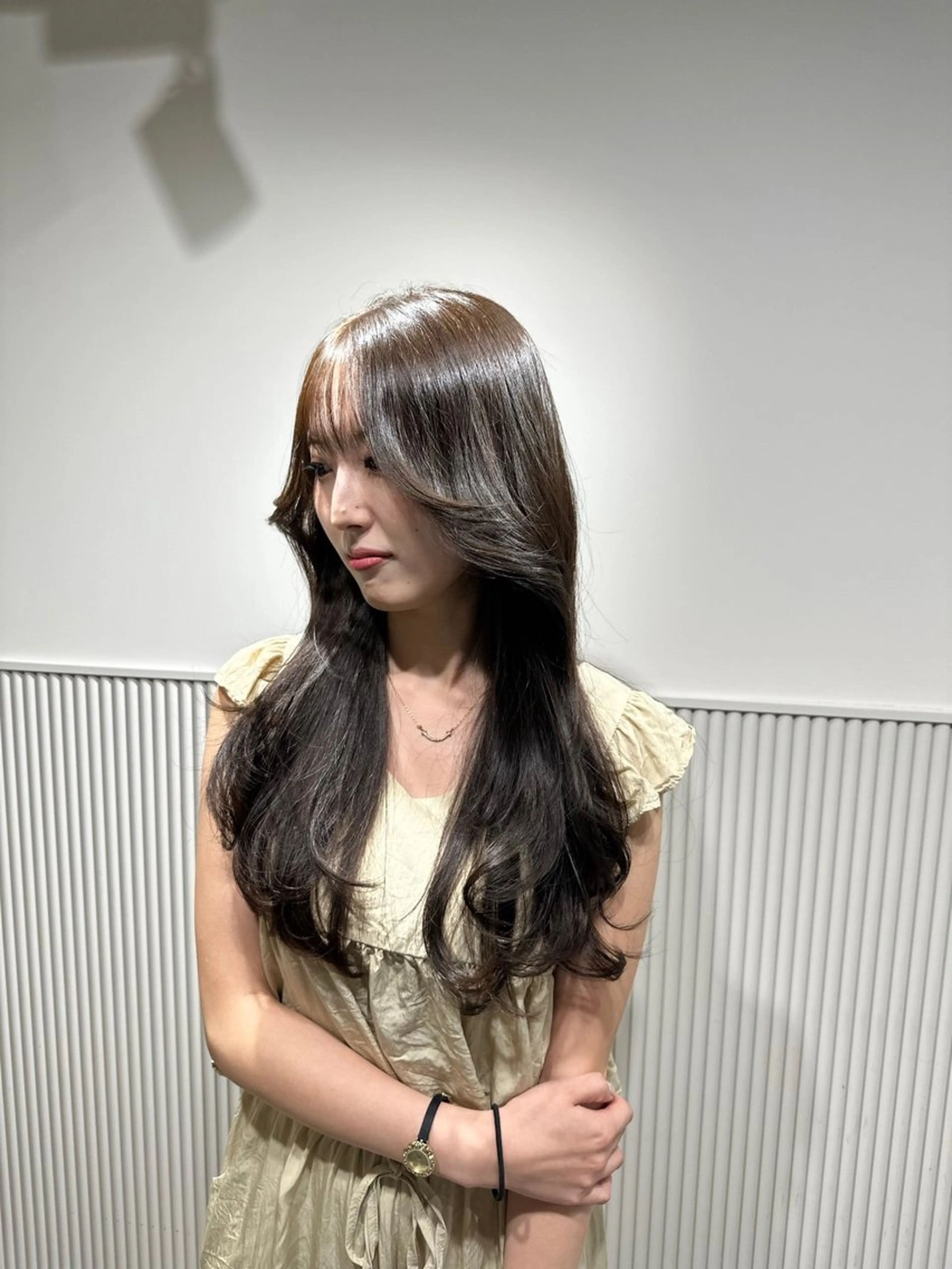 ロング 髪質改善 韓国風ヘア レイヤーカット 縮毛矯正 トリートメント 髪質改善/美髪師/ 田邊翔伍のヘアスタイル