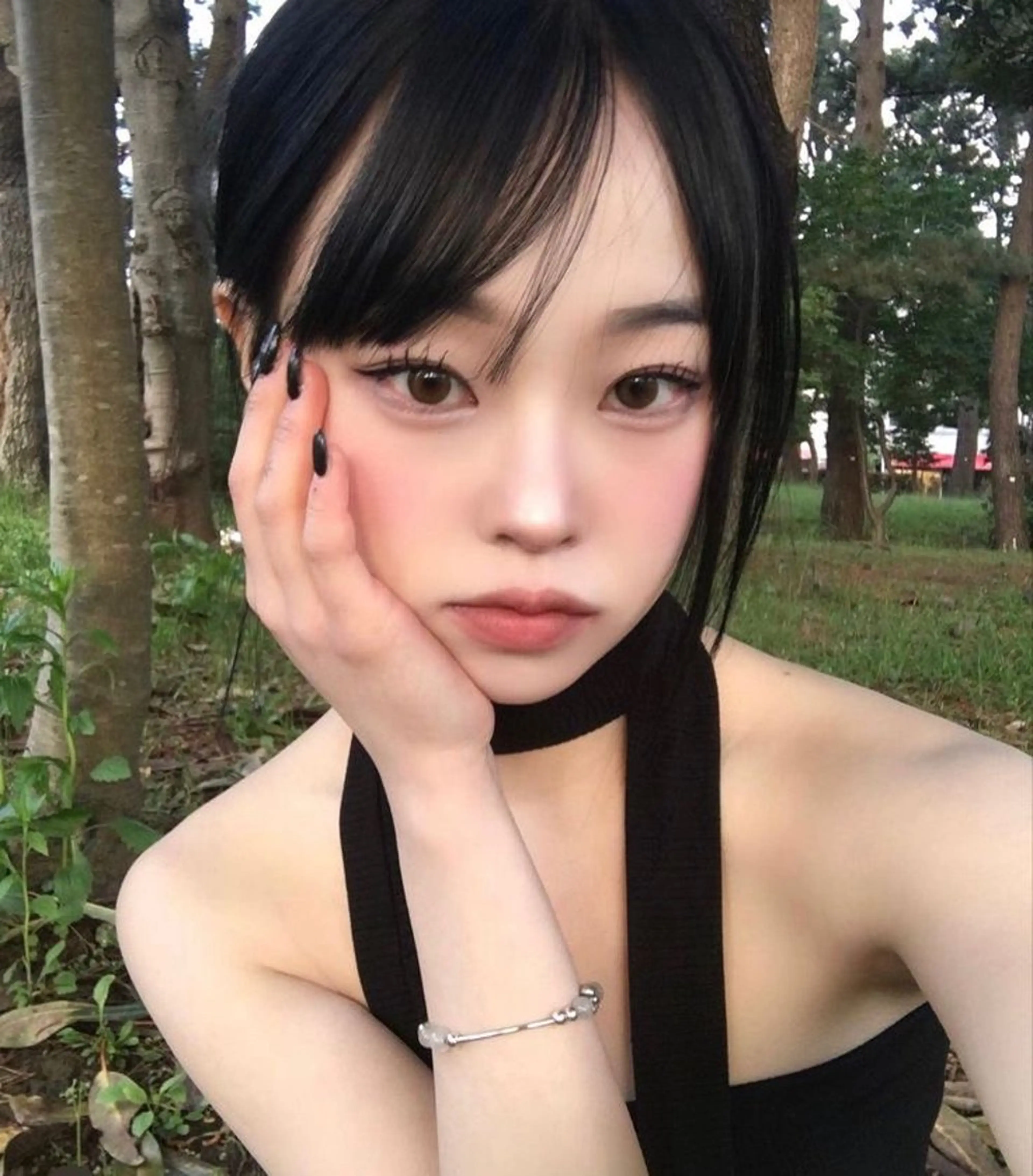 セミロング ヘアカラー トリートメント 大人っぽ中韓レディ ヘア🤍MAOのヘアスタイル