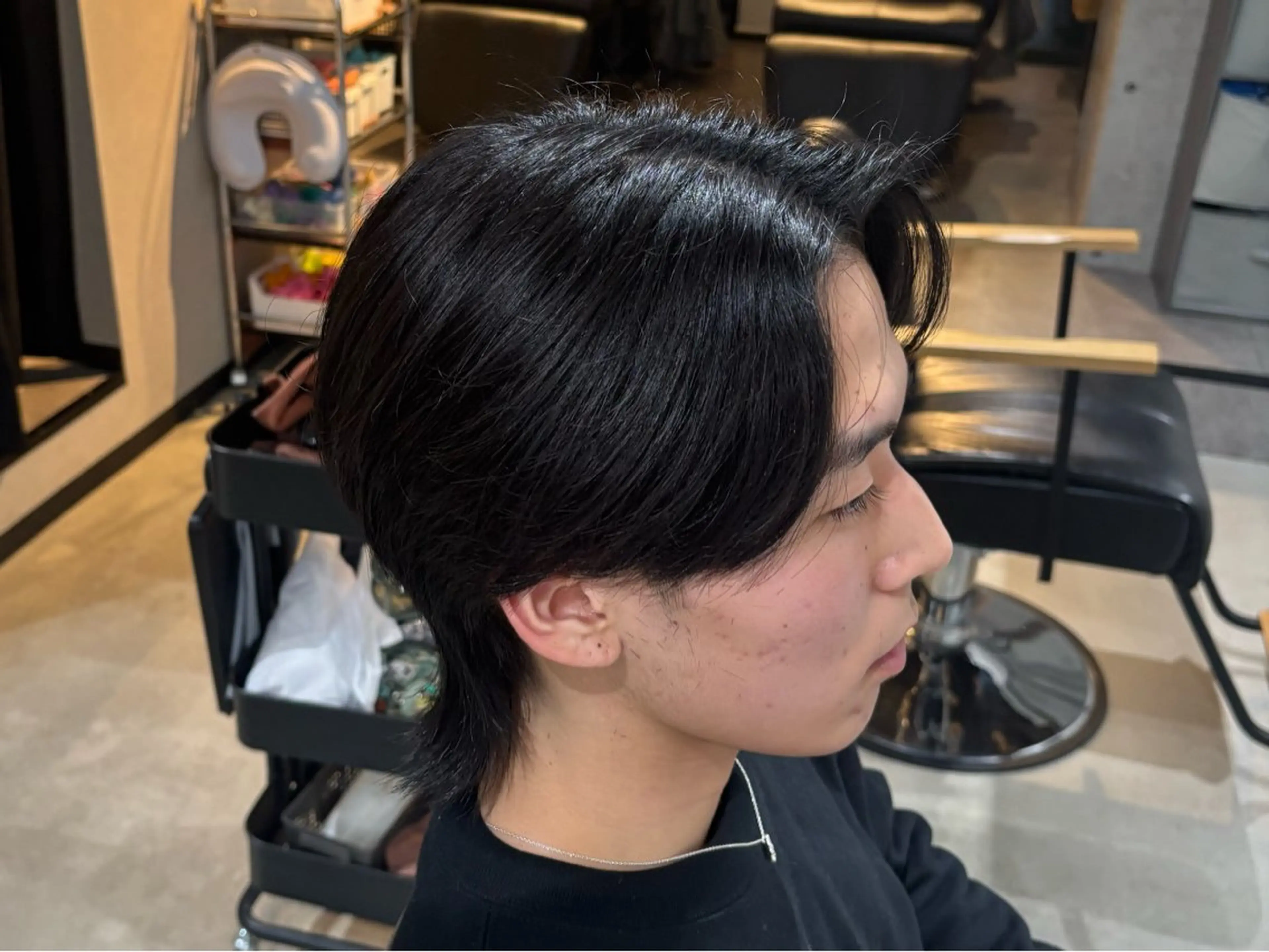 メンズ シャドウパーマ 高森蓮のヘアスタイル