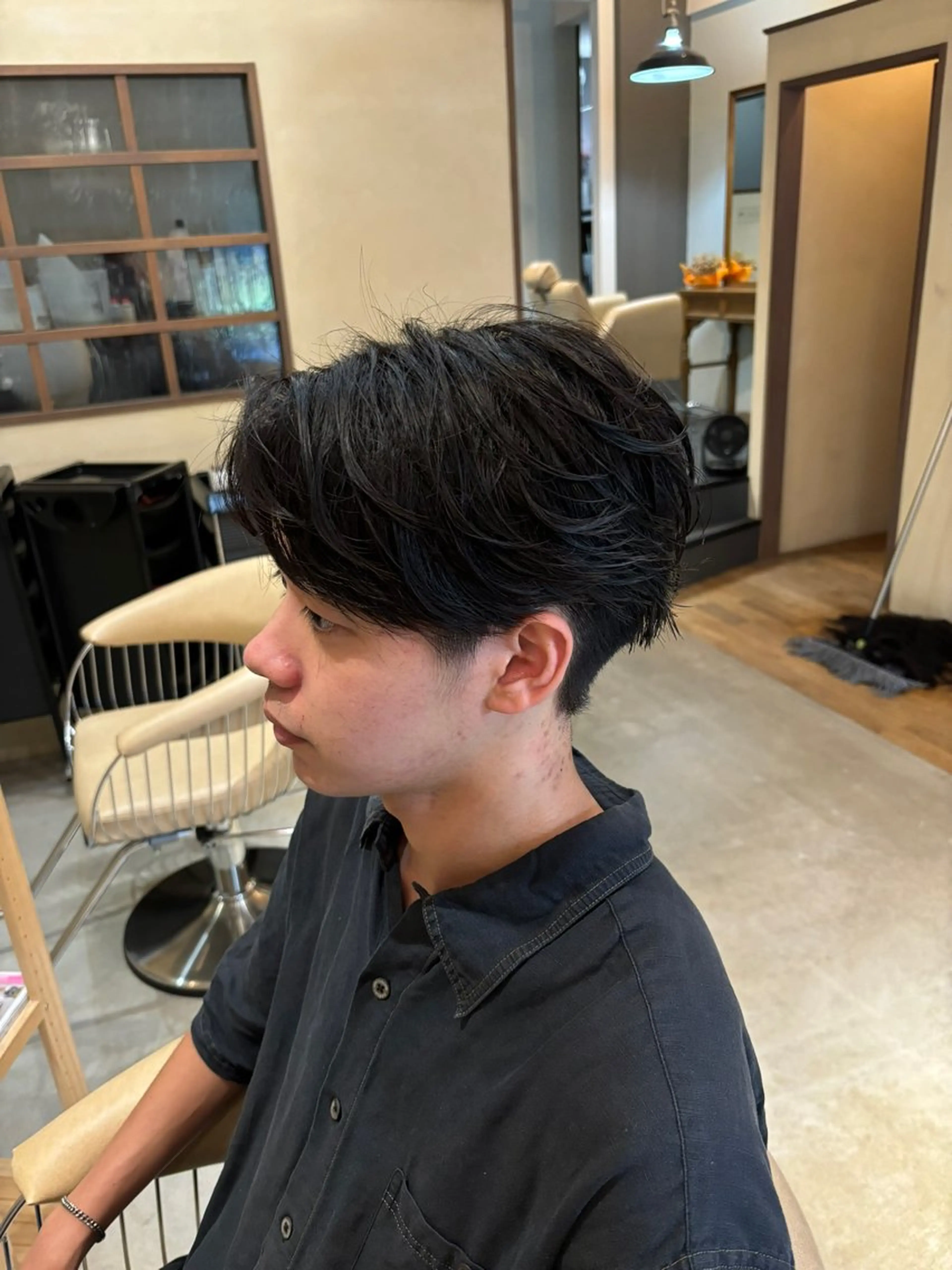 ショート メンズ カット パーマ 鹿児島 TSUBASAのヘアスタイル