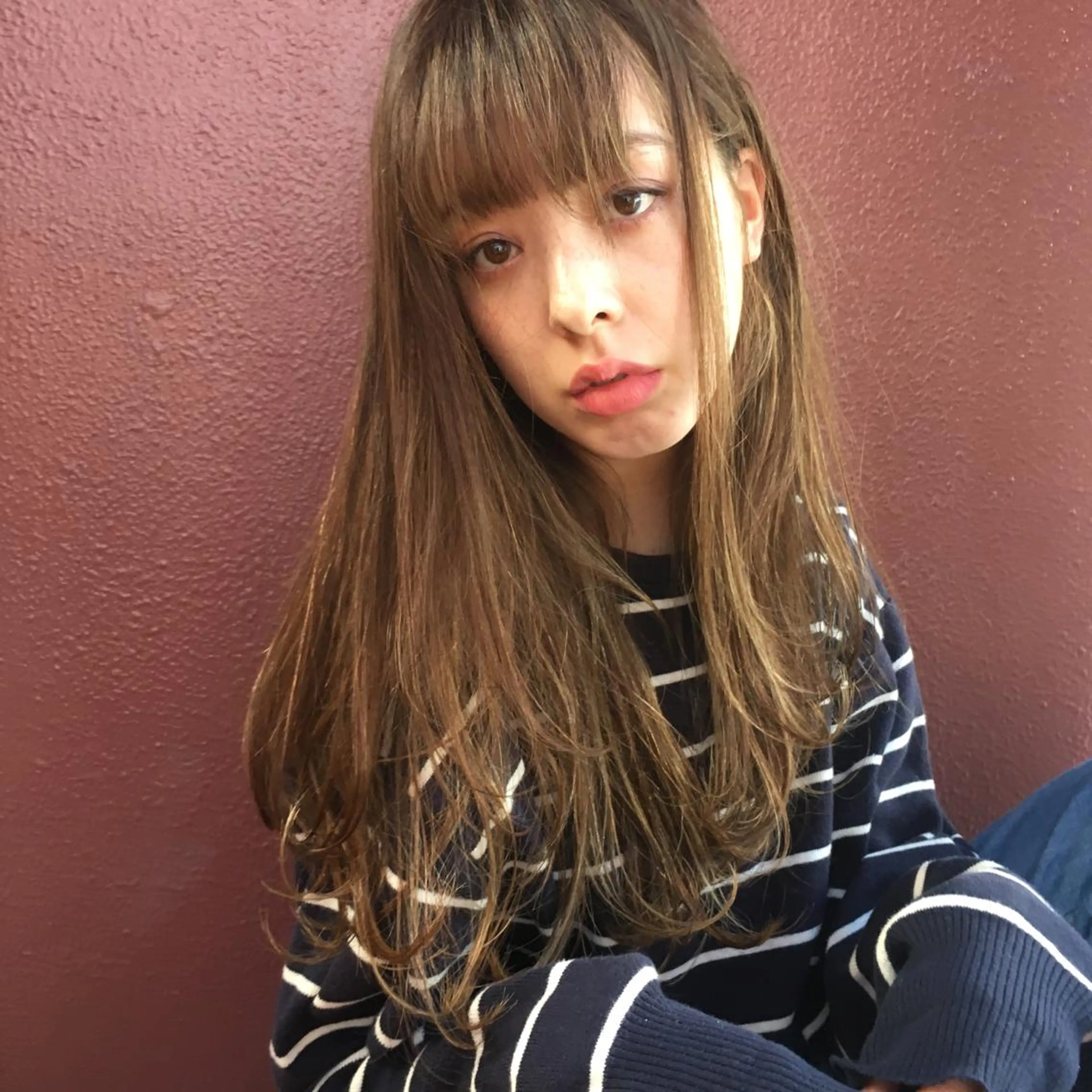 ロング カラー レイヤーカット BLend 渋谷のヘアスタイル