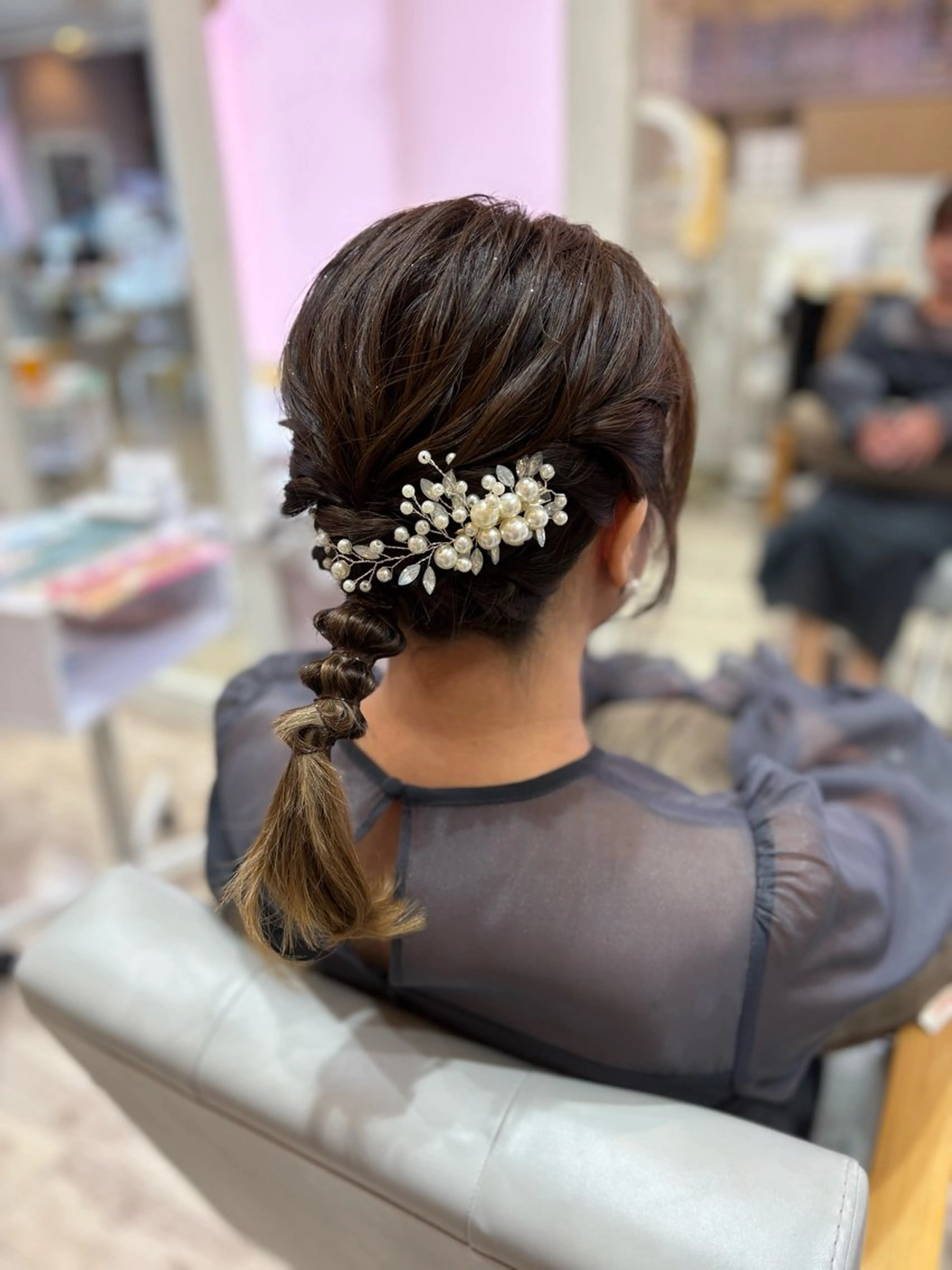 ミディアム かまだ しおりのヘアスタイル