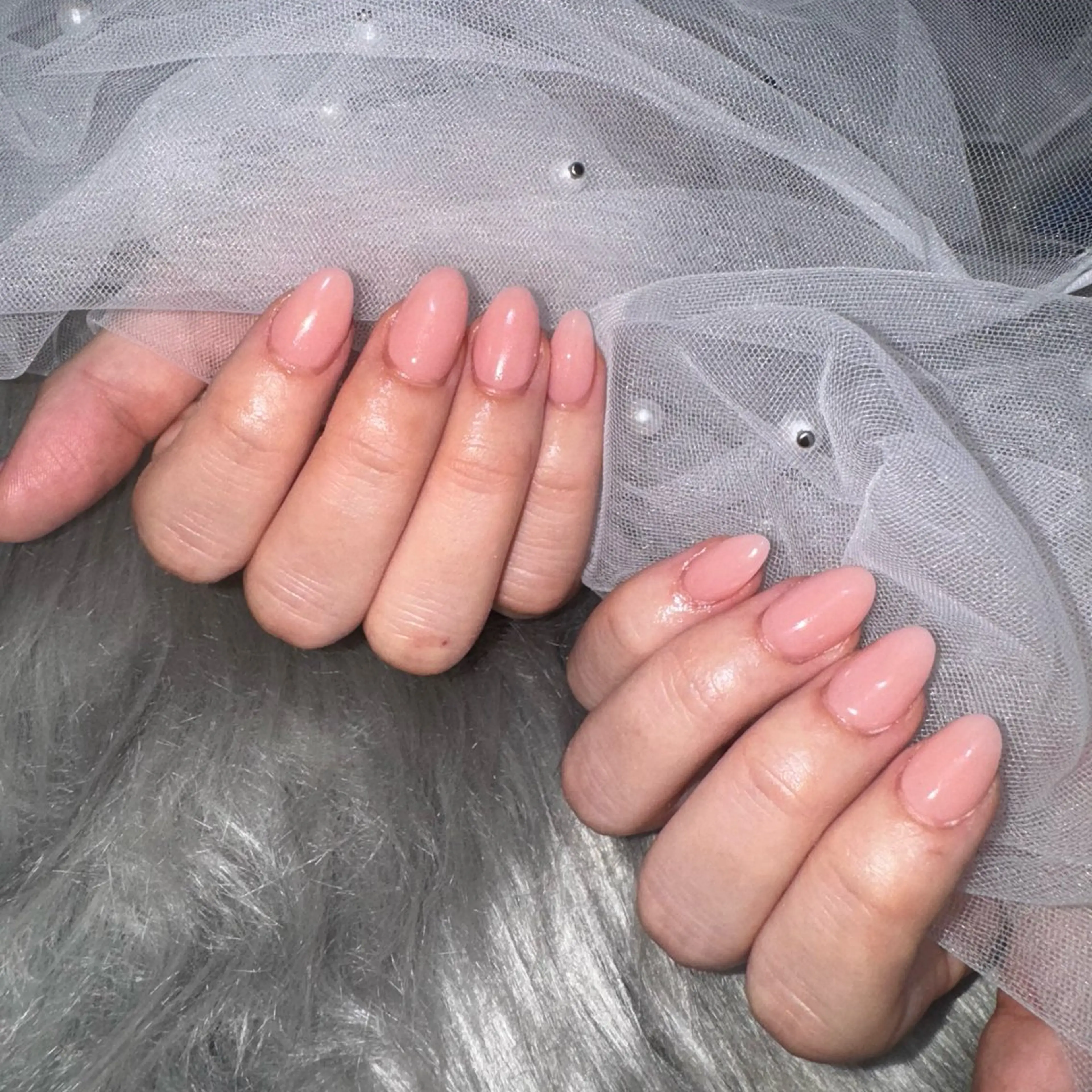 スカルプワンカラー or ラメグラデーション ショートネイルコース💅🏽✨の写真