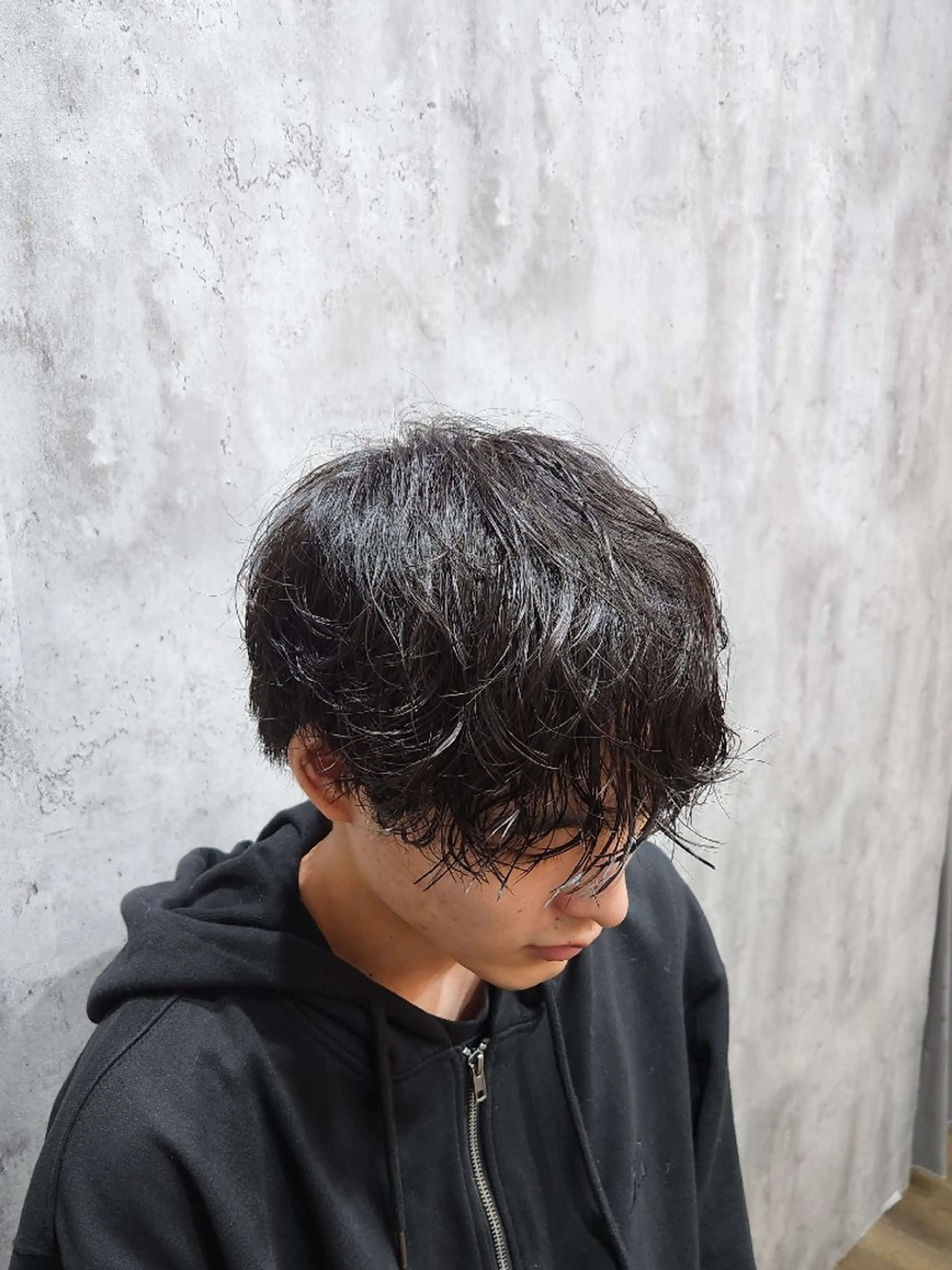 パーマ 🇰🇷ダウンパーマ 毛流れヘア🪽藤原のヘアスタイル