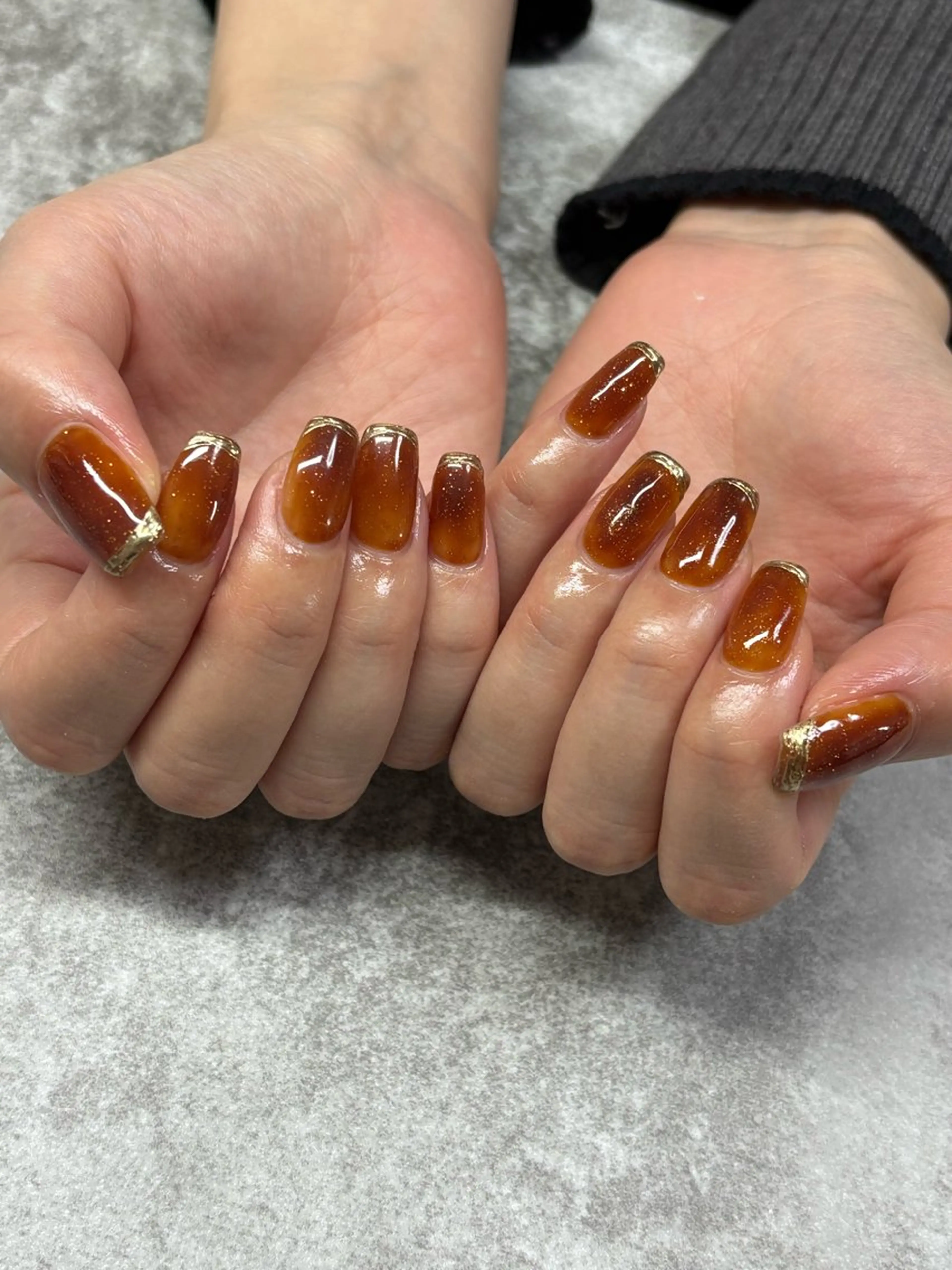 ネイル フレンチネイル ミラーネイル ニュアンスネイル ワンカラーネイル ハンドネイル FIORITURA Maikoのネイルデザイン