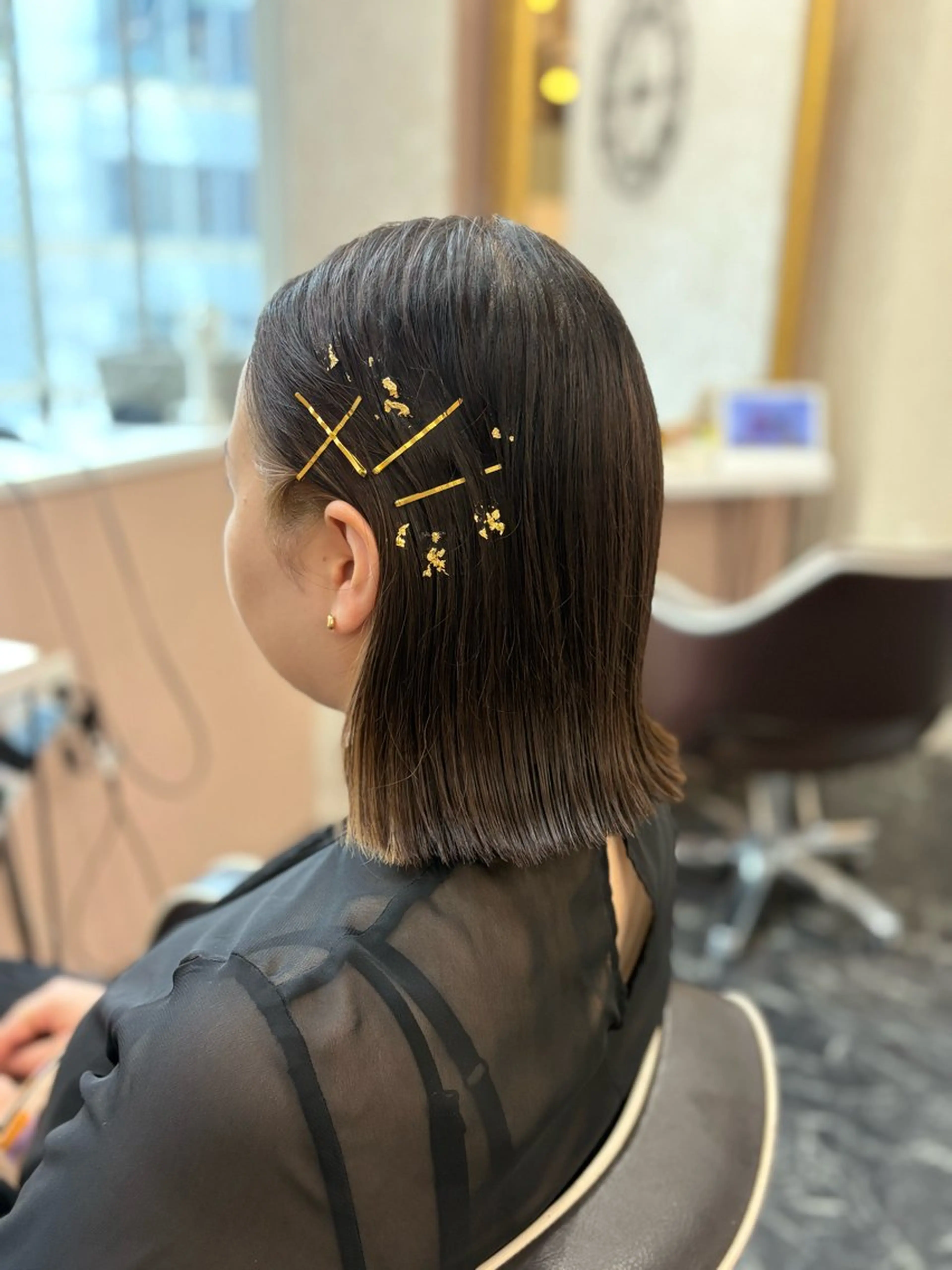 ショート ヘアセット 暗髪艶カラー/ 髪質改善TR/maiのヘアスタイル