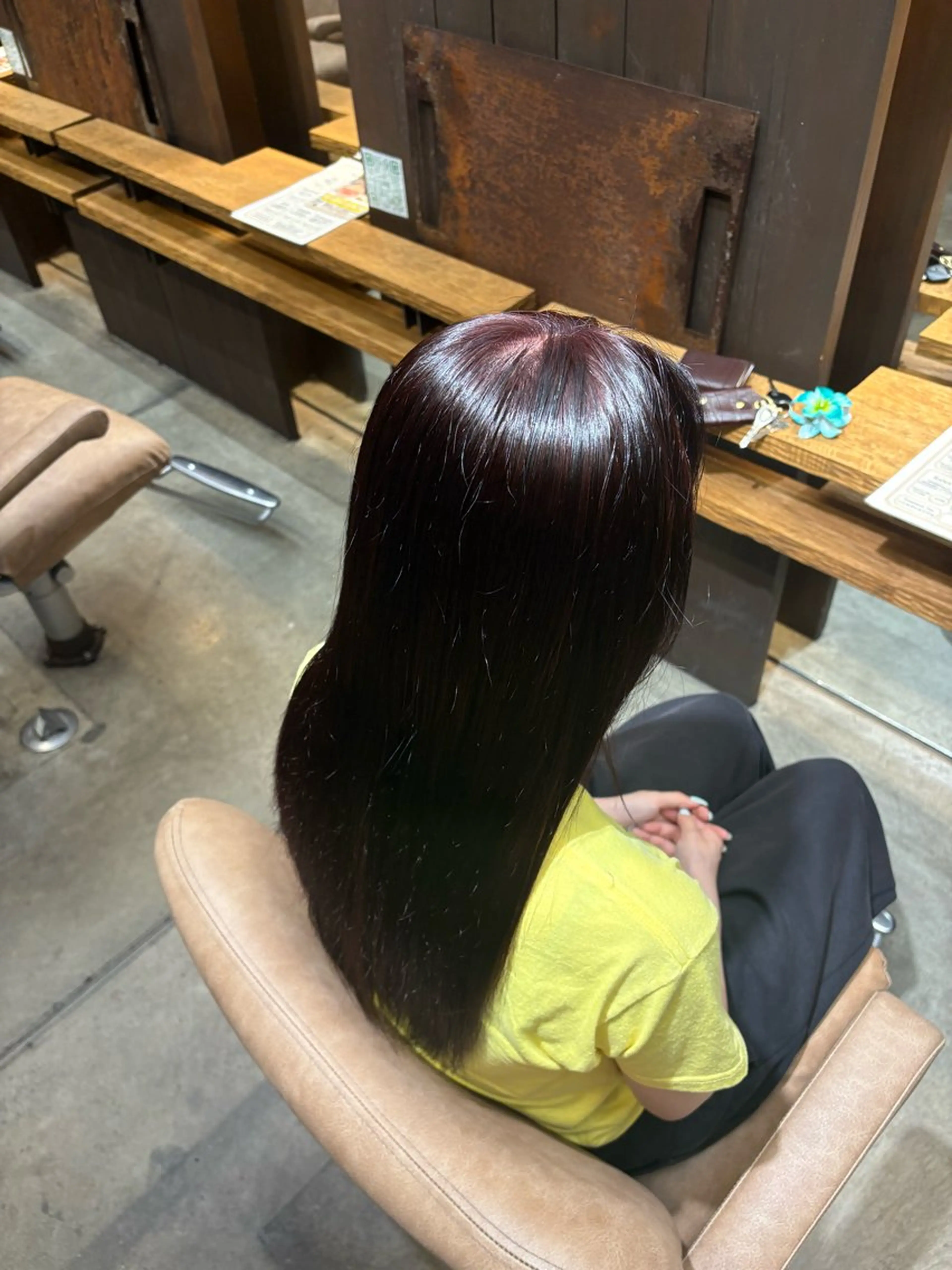 ロング カラー ヘアカラー トリートメント 藤田 天河のヘアスタイル