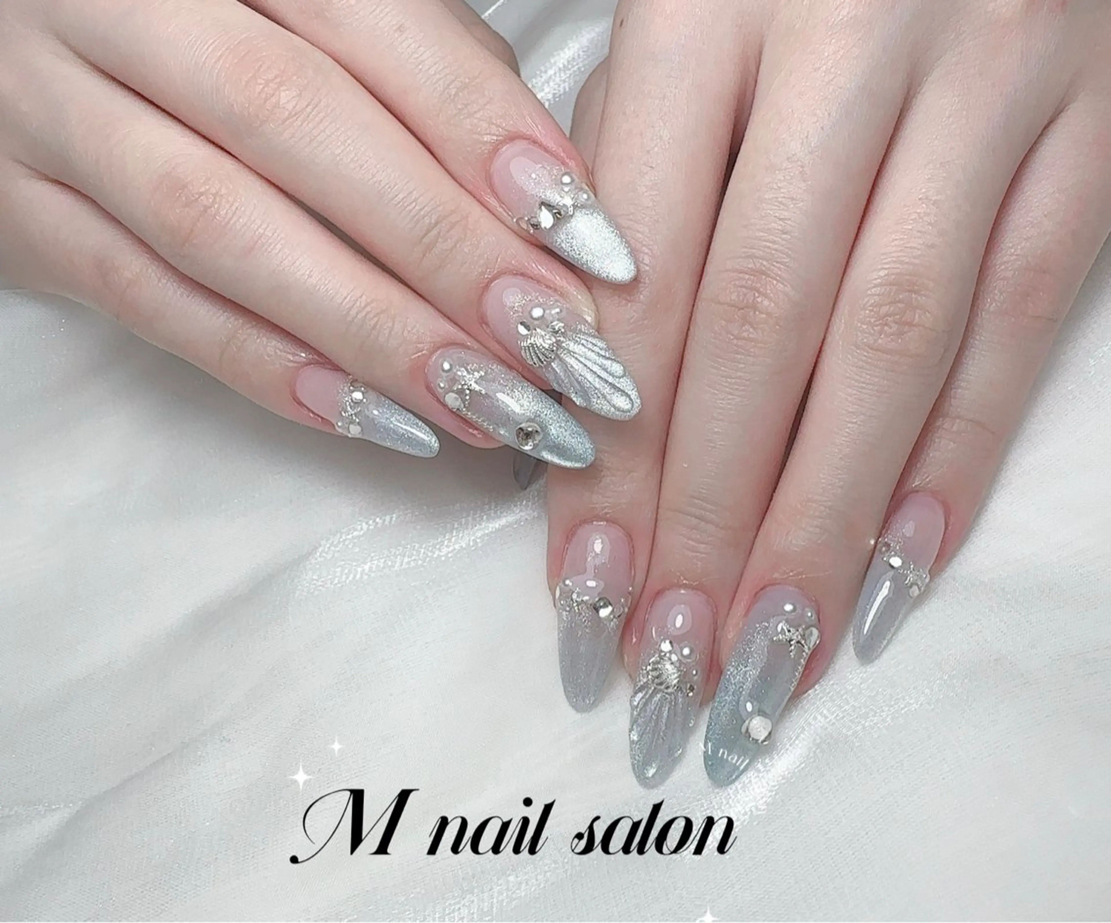 ネイル ハンドネイル M🌷nail 長さだし専門店のネイルデザイン