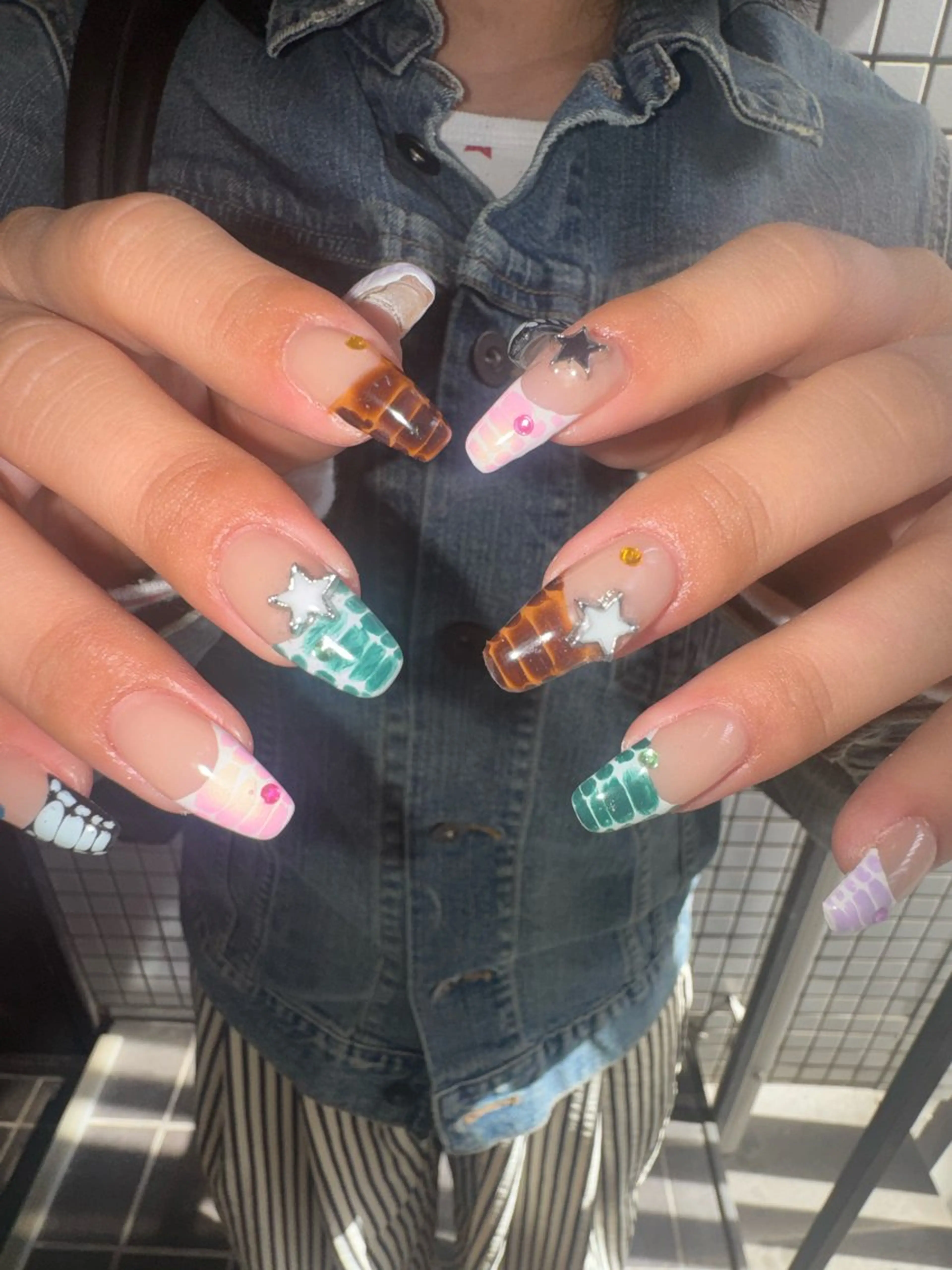 ネイル ハンドネイル フットネイル MITSUKI🪡 海外/個性派/ロングのネイルデザイン