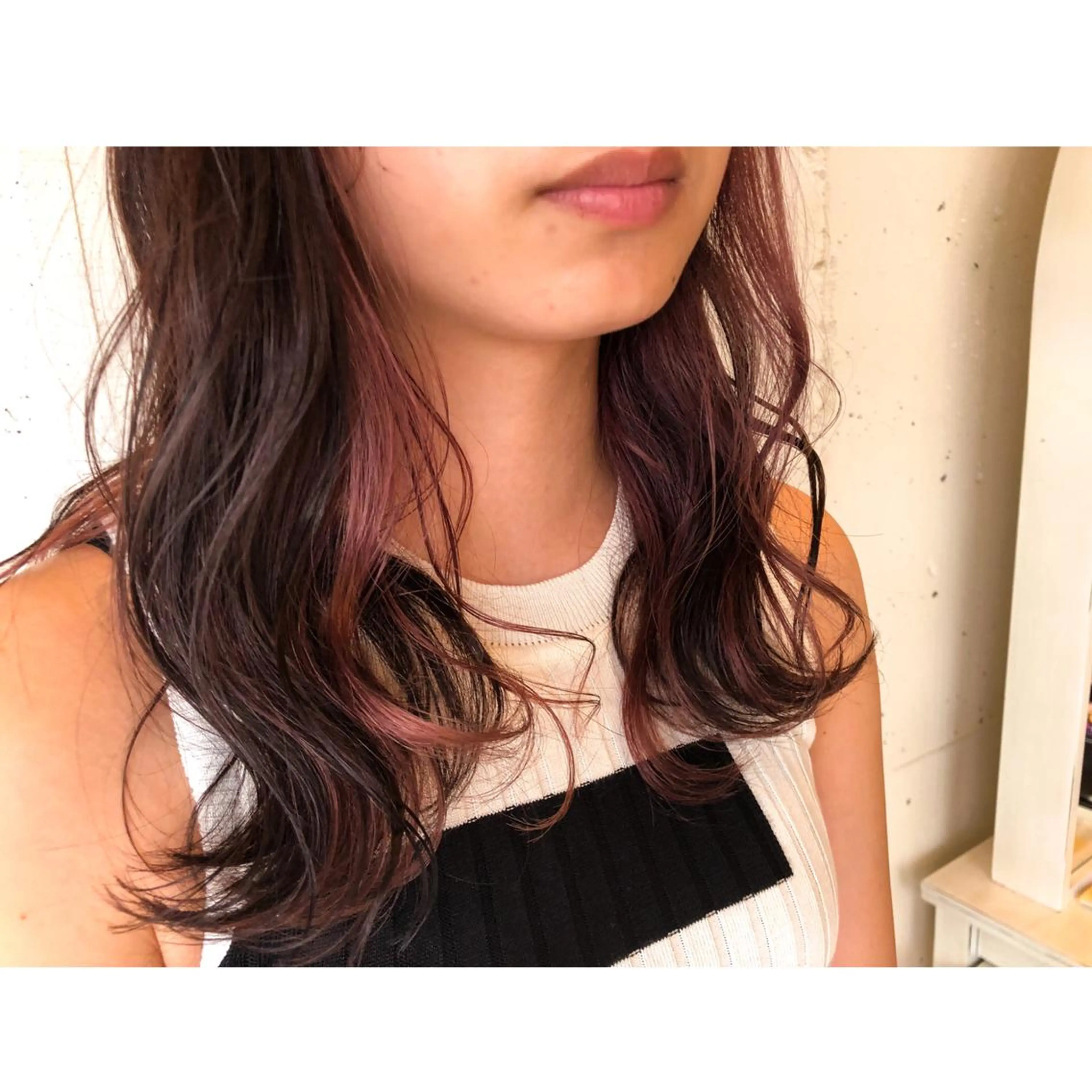 セミロング ヘアカラー ❁⃘ ち だ り さ ❁⃘のヘアスタイル