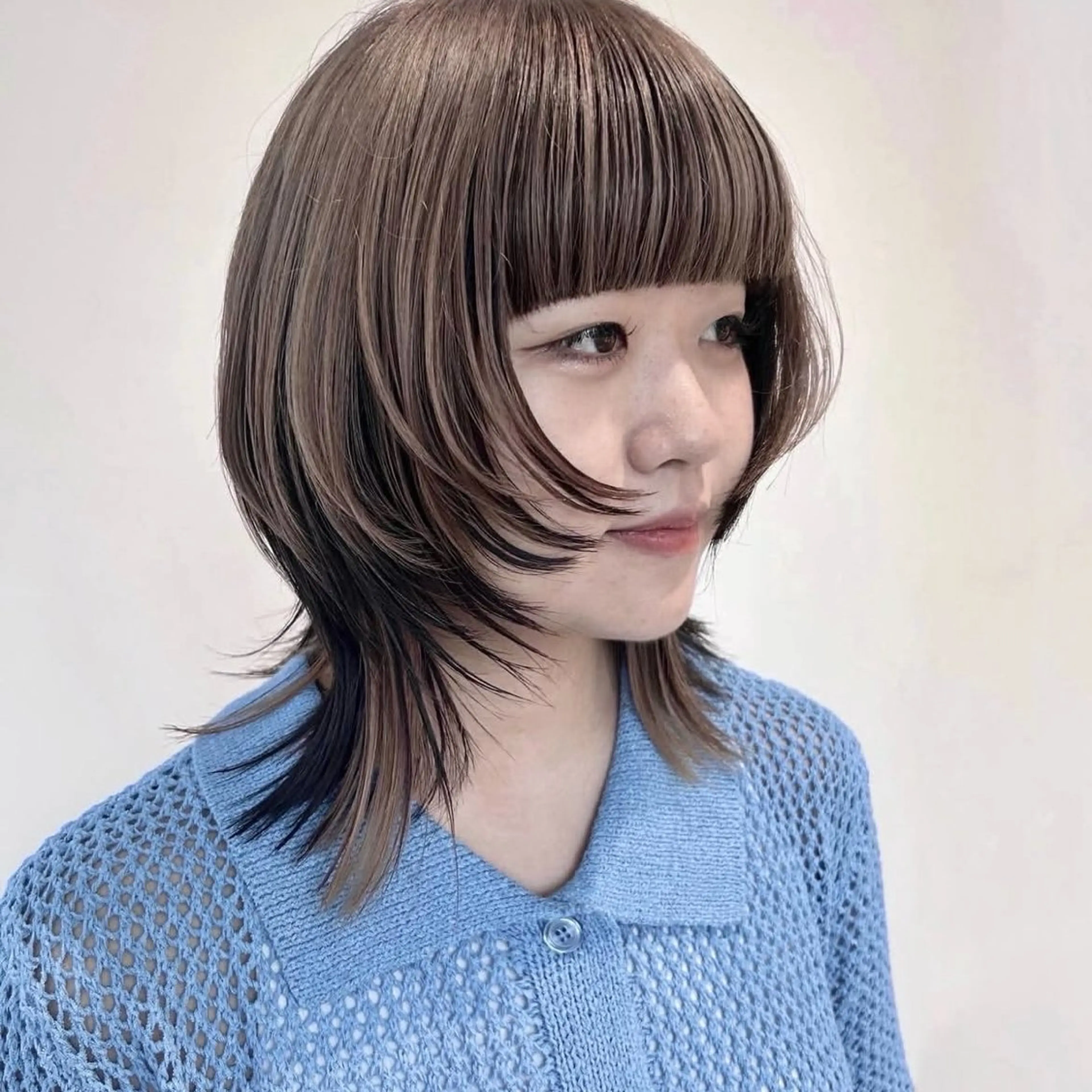 ミディアム カット ヘアカラー idea所属・idea ルナのヘアスタイル