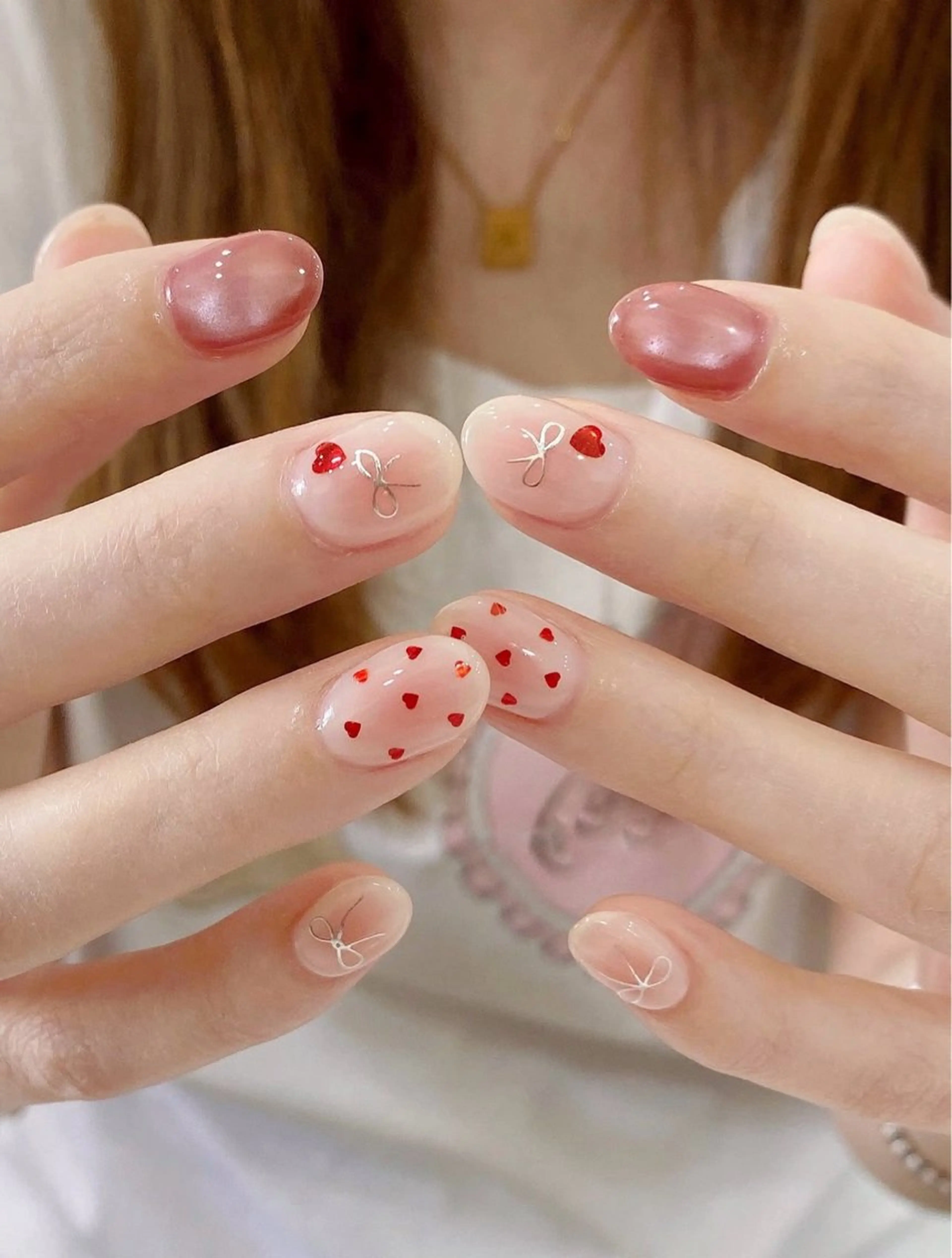 ネイル オーロラネイル 長さ出し フットネイル フレンチネイル ジェルネイル ハンドネイル sora ❄️のネイルデザイン