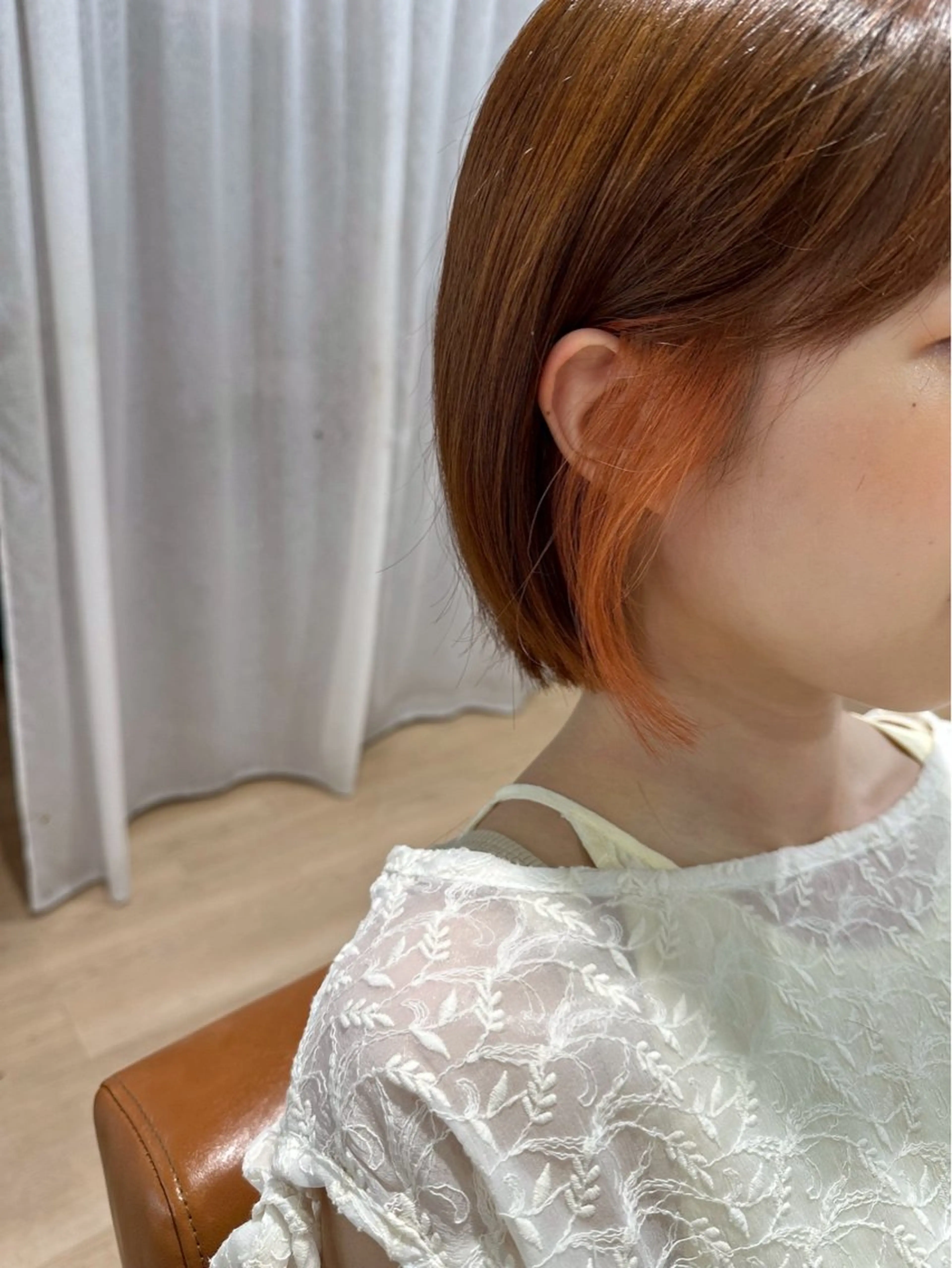 カラー インナーカラー 金山/森心乃 カット ブリーチモデル募集中のヘアスタイル