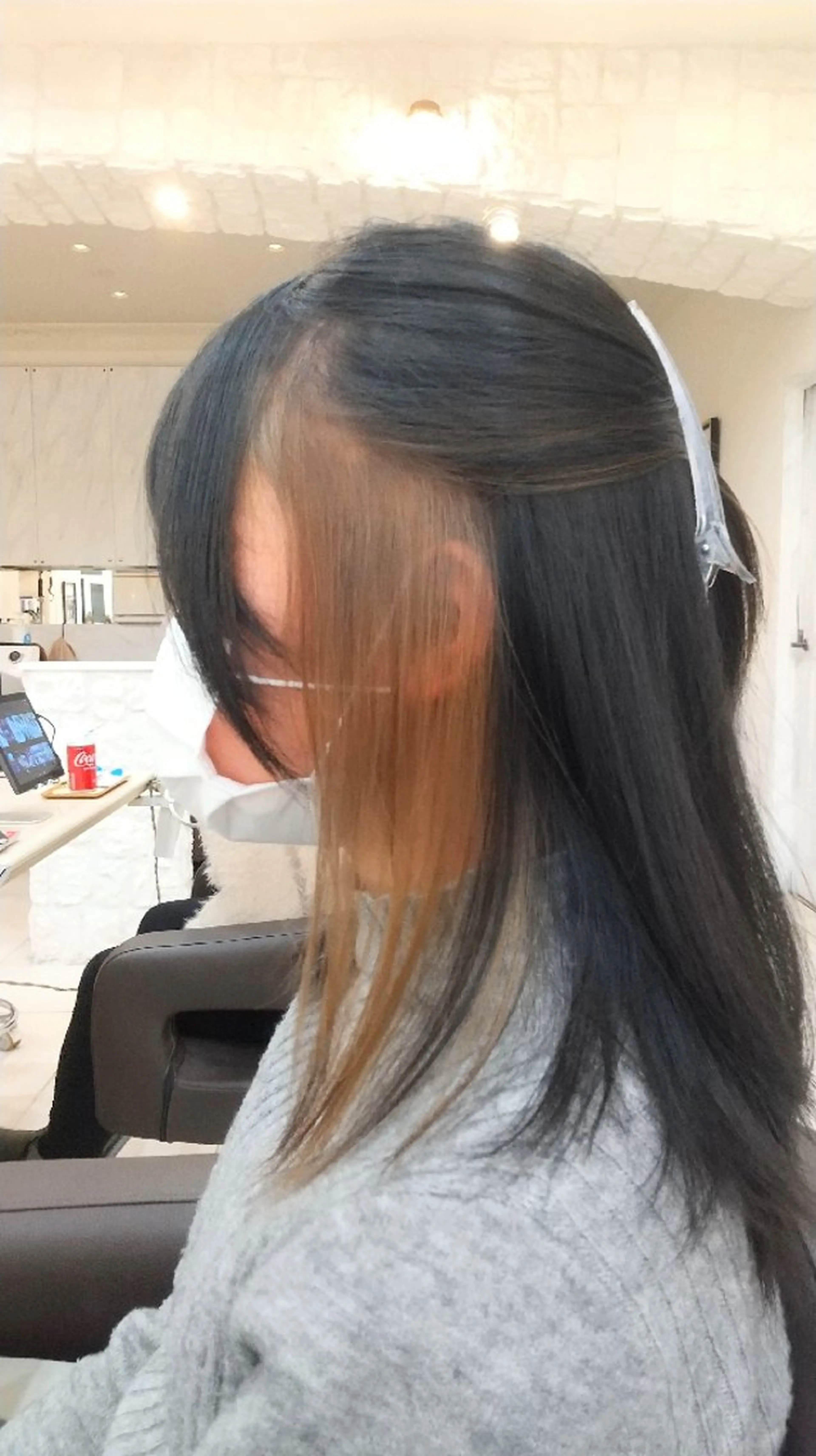 カラー ロング ブリーチ イヤリングカラー ヘアカラー トリートメント 小林暢🌟Orque 髪質改善サロン🌙のヘアスタイル