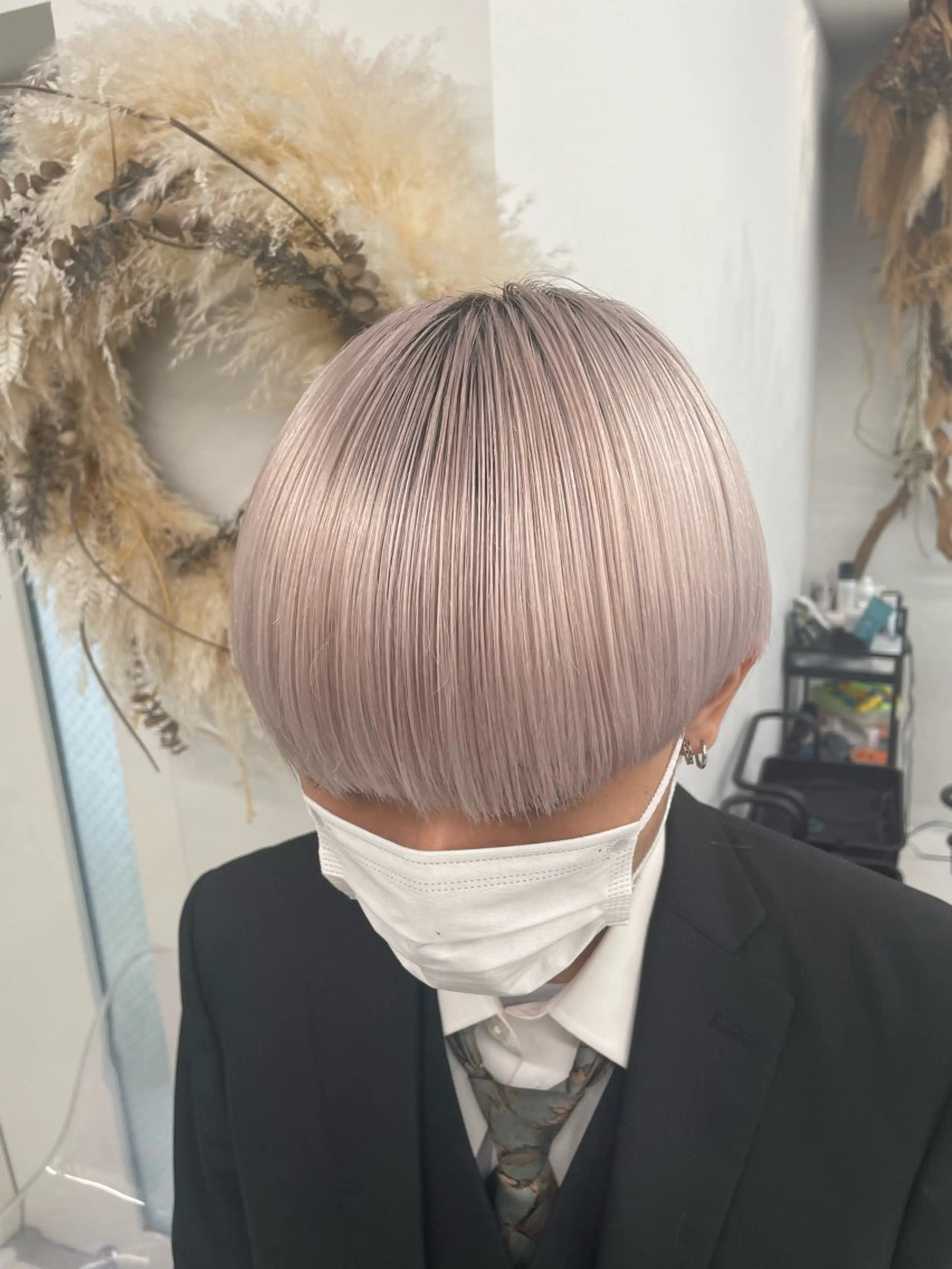 ロング カラー メンズ 似合わせハイトーン ヒロトのヘアスタイル