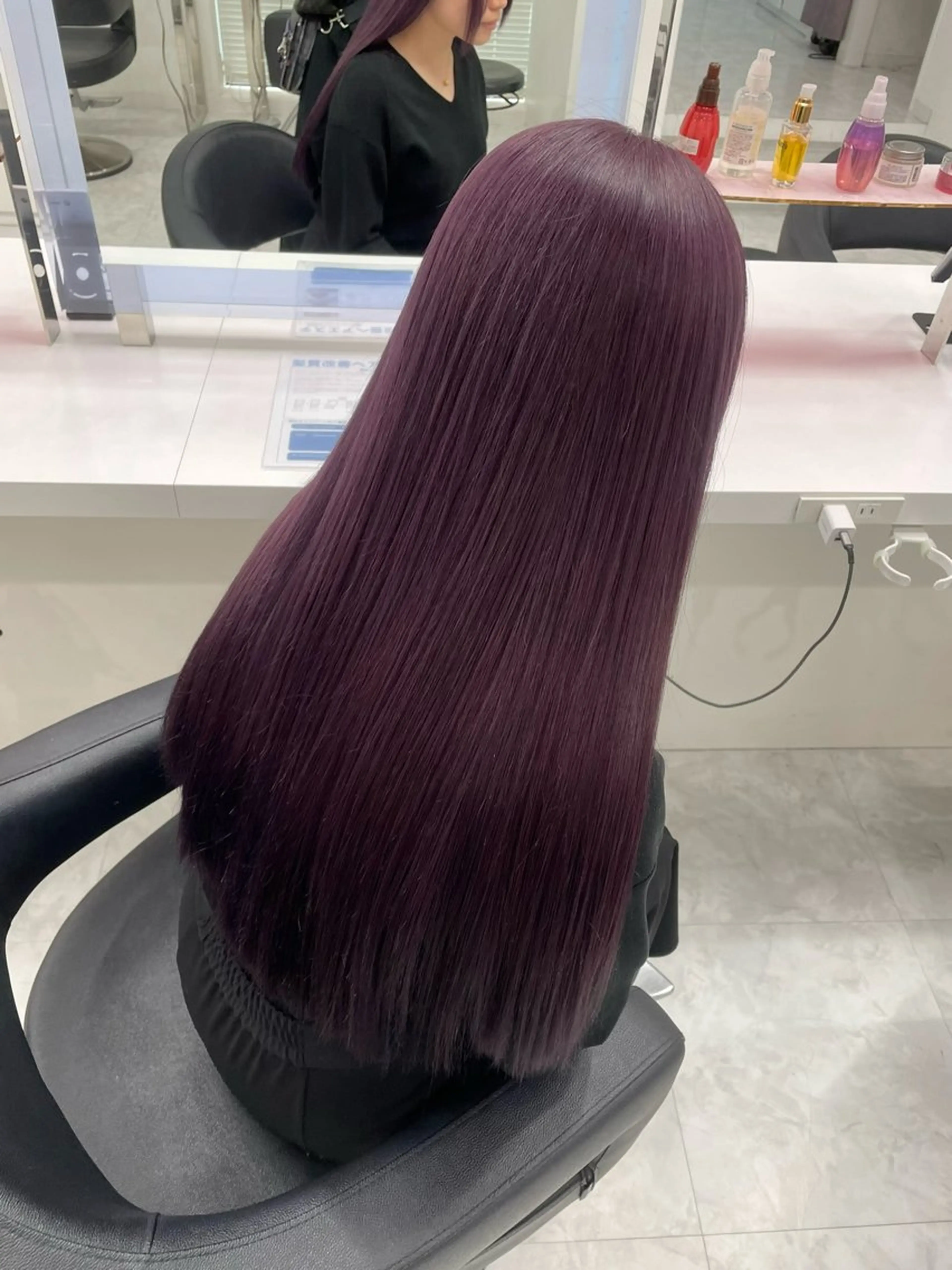 ロング ヘアカラー トリートメント 🥀似合わせカラー× 中韓mix うた🥀のヘアスタイル