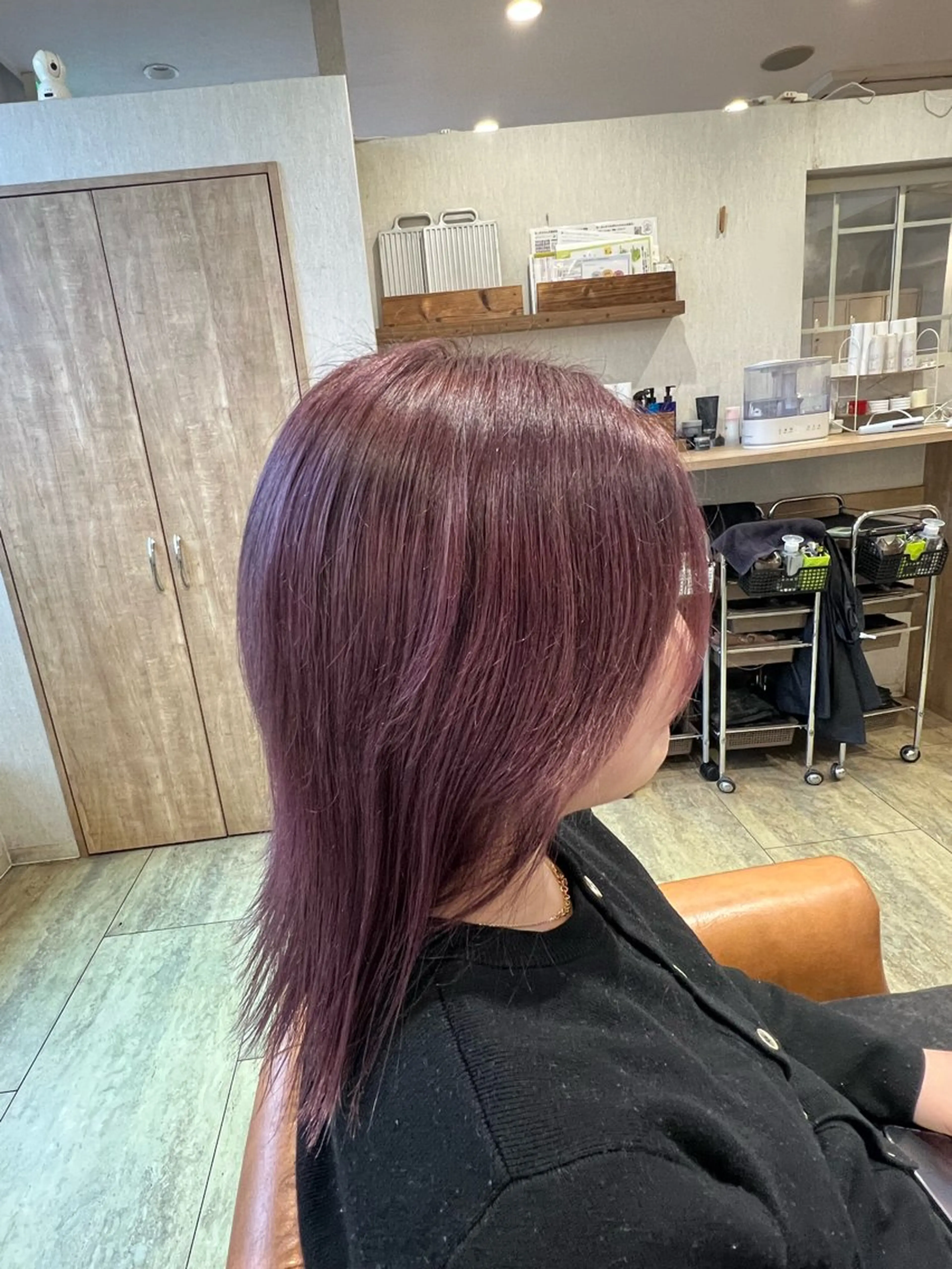 ロング ピンクラベンダー ヘアカラー カラーモデル募集中✨ MIKUのヘアスタイル