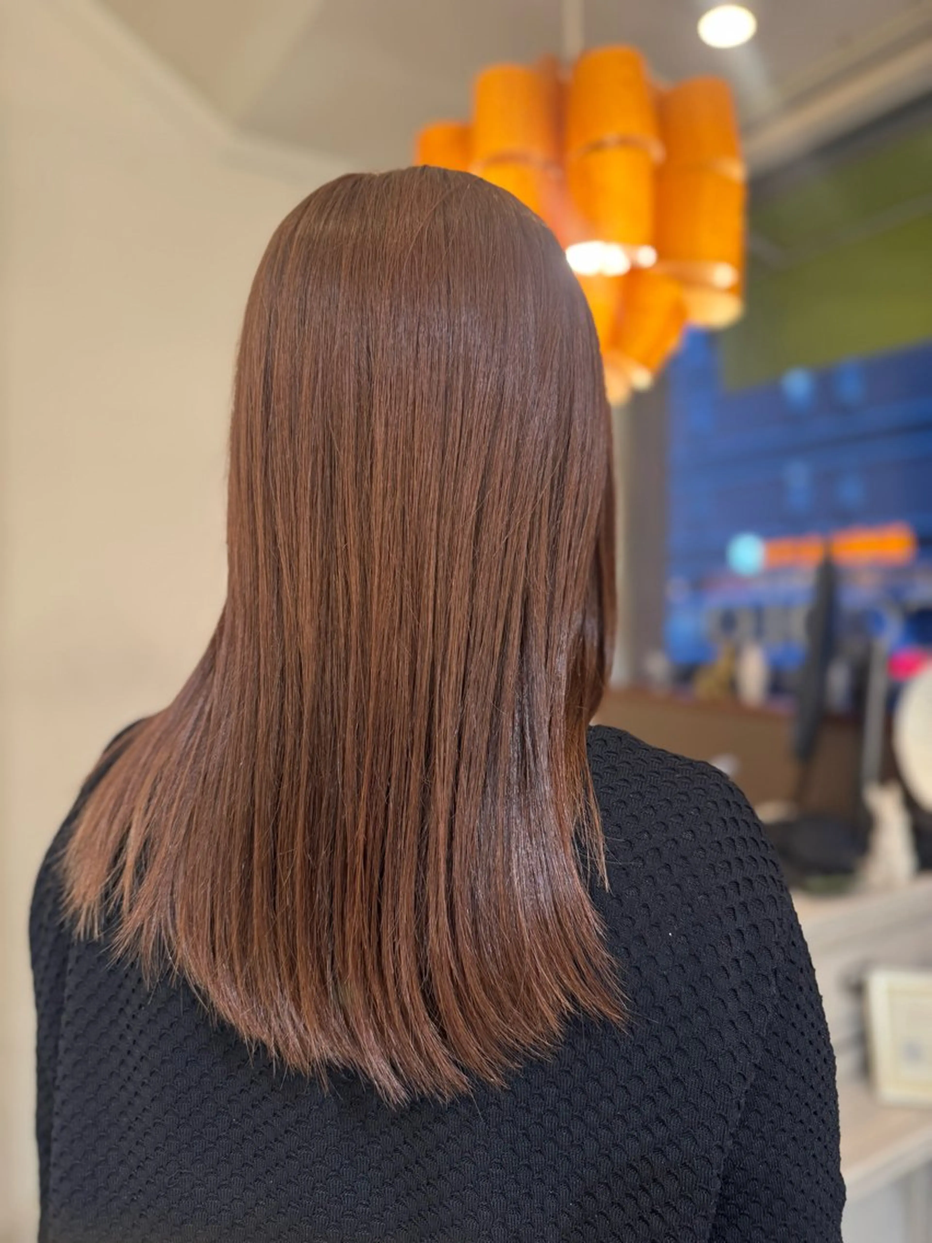 セミロング カット ヘアカラー NICCOLO室見 Erinaのヘアスタイル