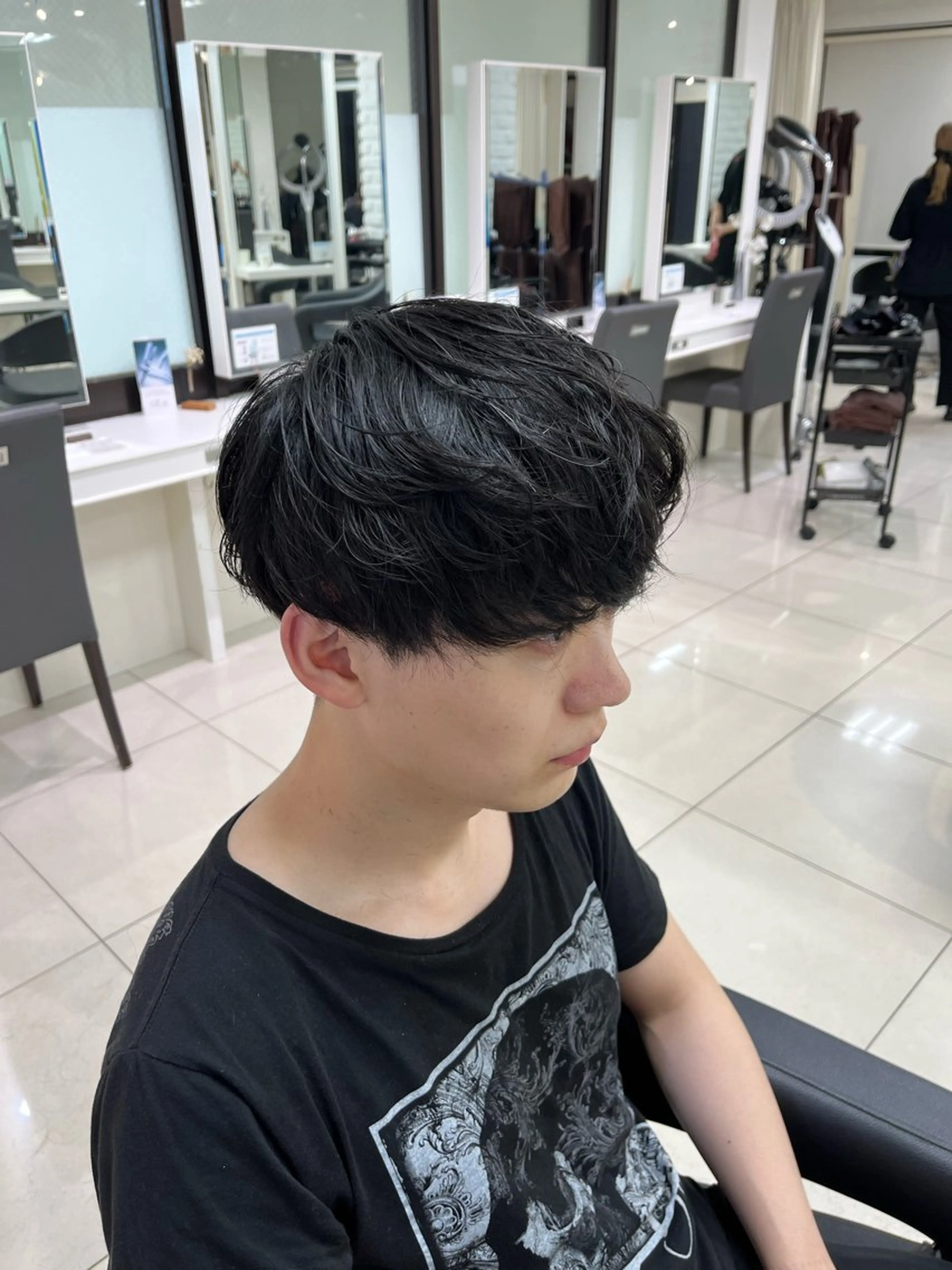 ショート メンズ マッシュ メンズパーマ職人 パーマ🔥ritaのヘアスタイル