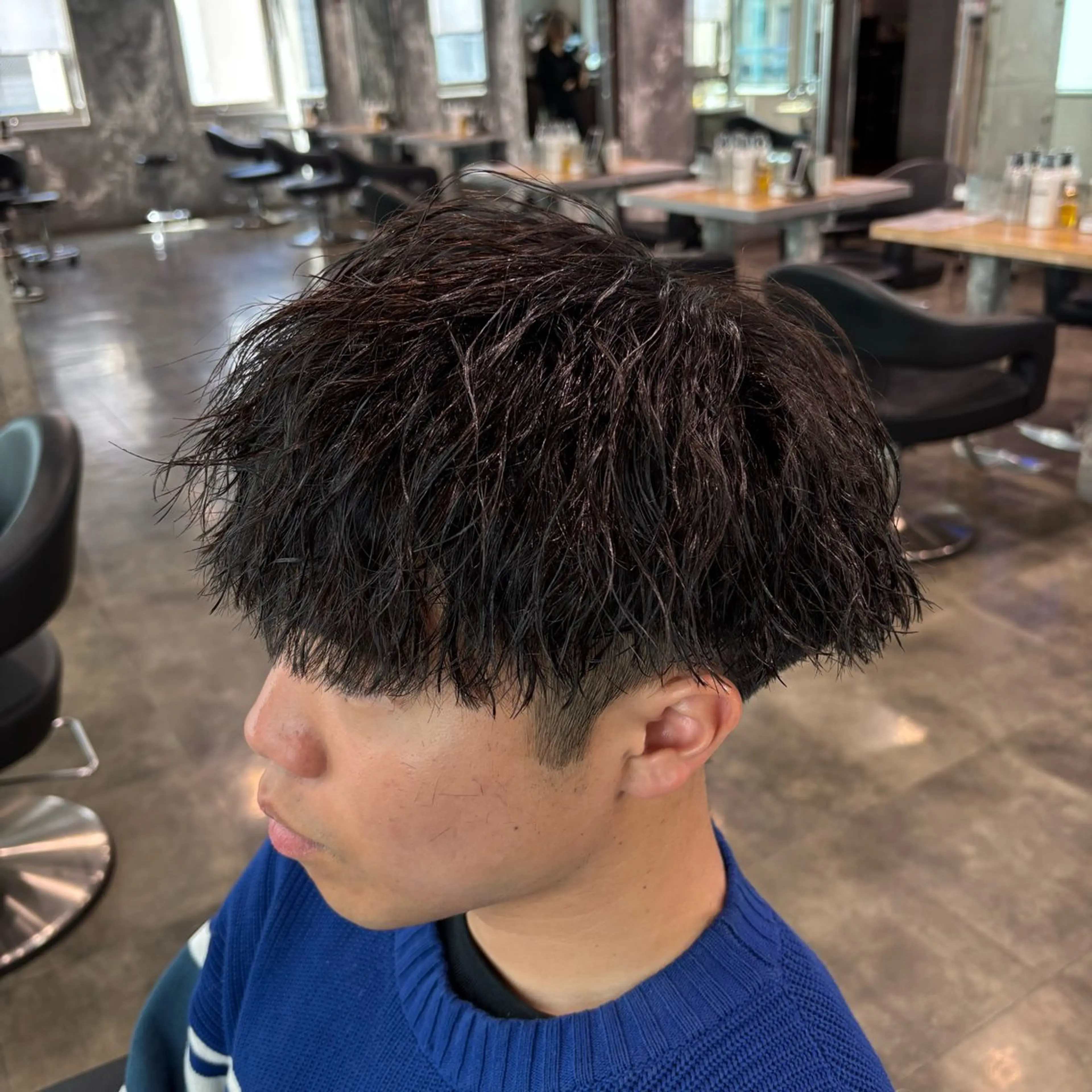 メンズ カット パーマ 🪽直毛男子の救世主 🪽フェザーパーマのヘアスタイル