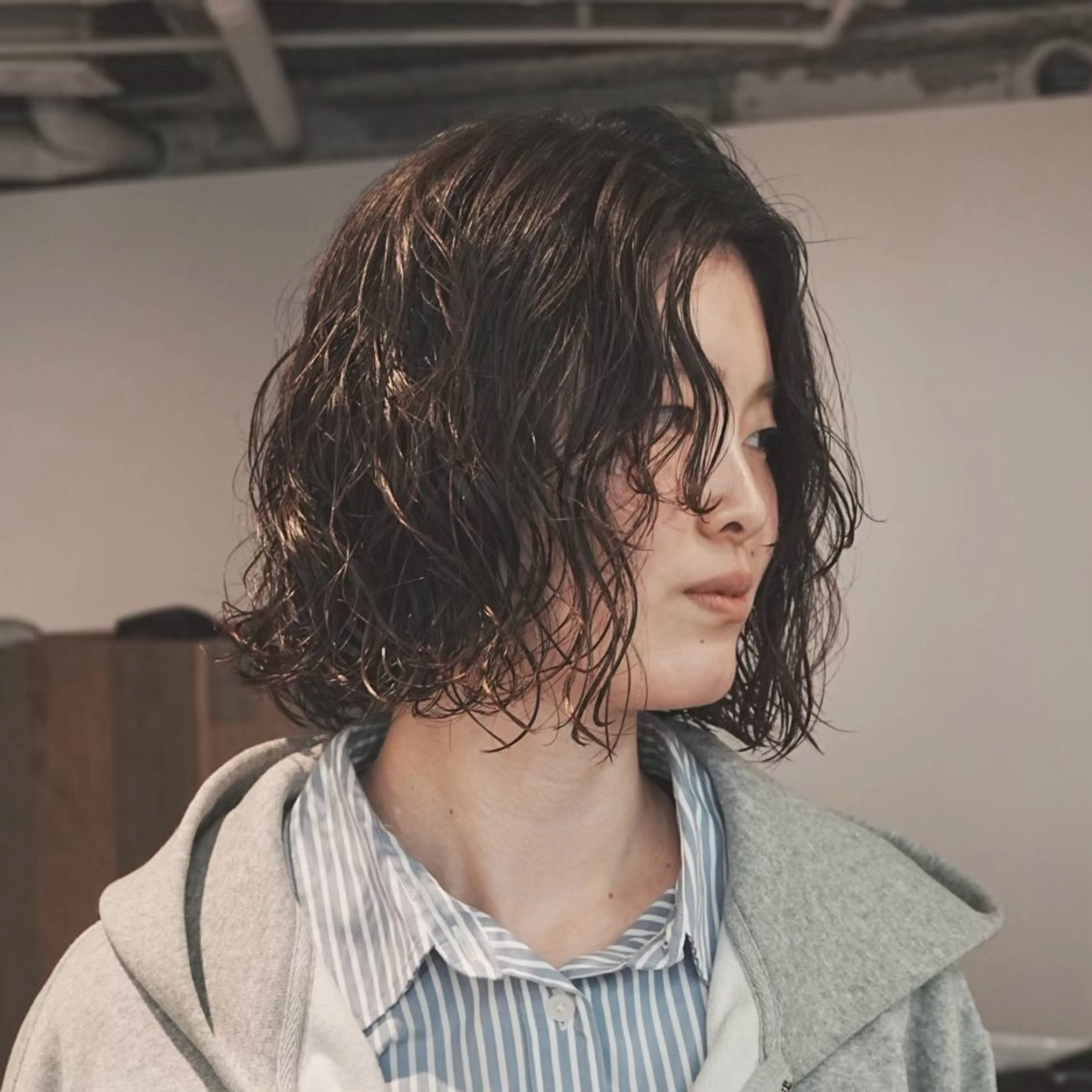 ショート パーマ カット パーマ レディースパーマ🍭 /大阪/福島駅/りなのヘアスタイル