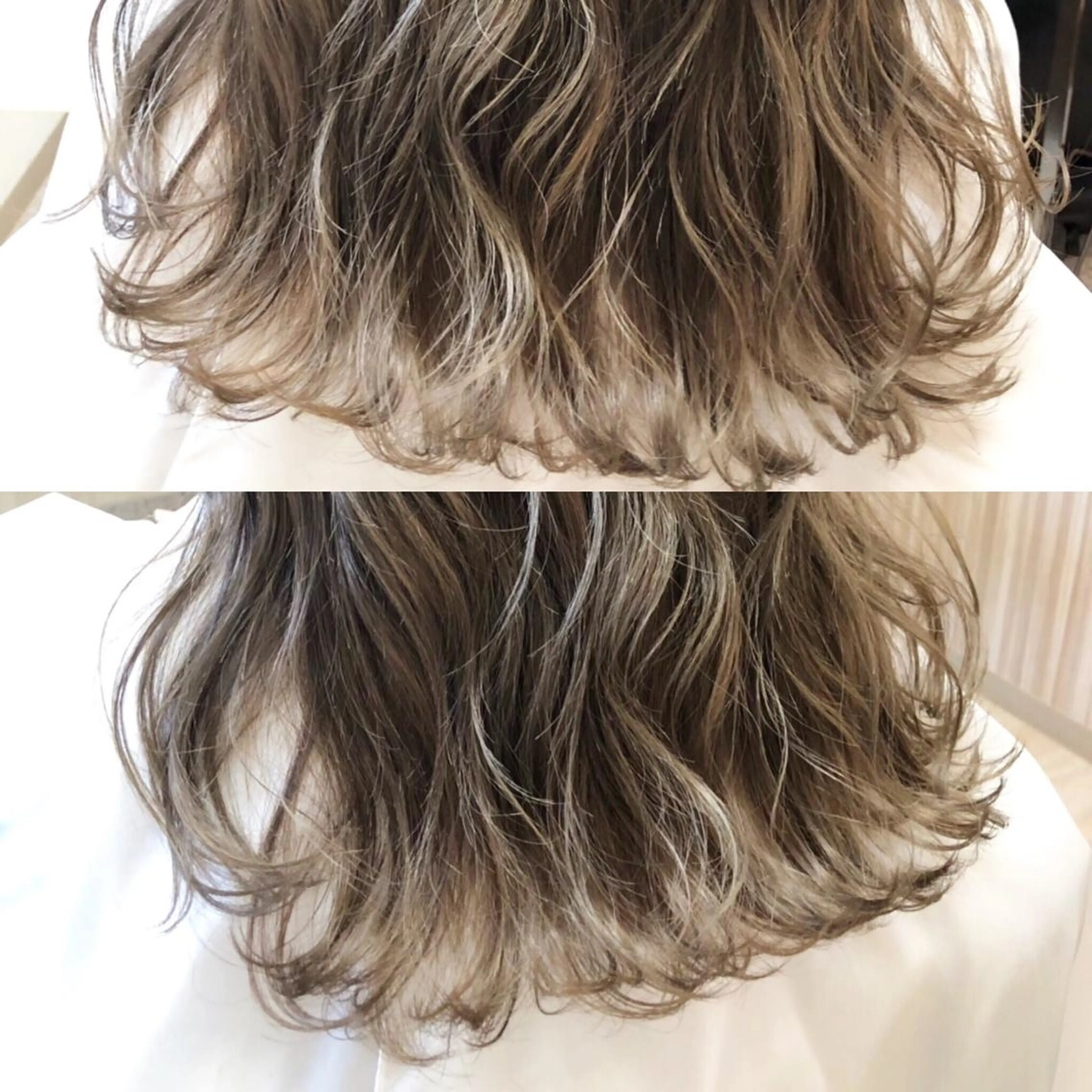 ミディアム カラー アディクシーカラー イルミナカラー くせ毛 髪質改善 縮毛矯正 美容室tuuli 大名店所属・tuuli トゥーリのヘアスタイル