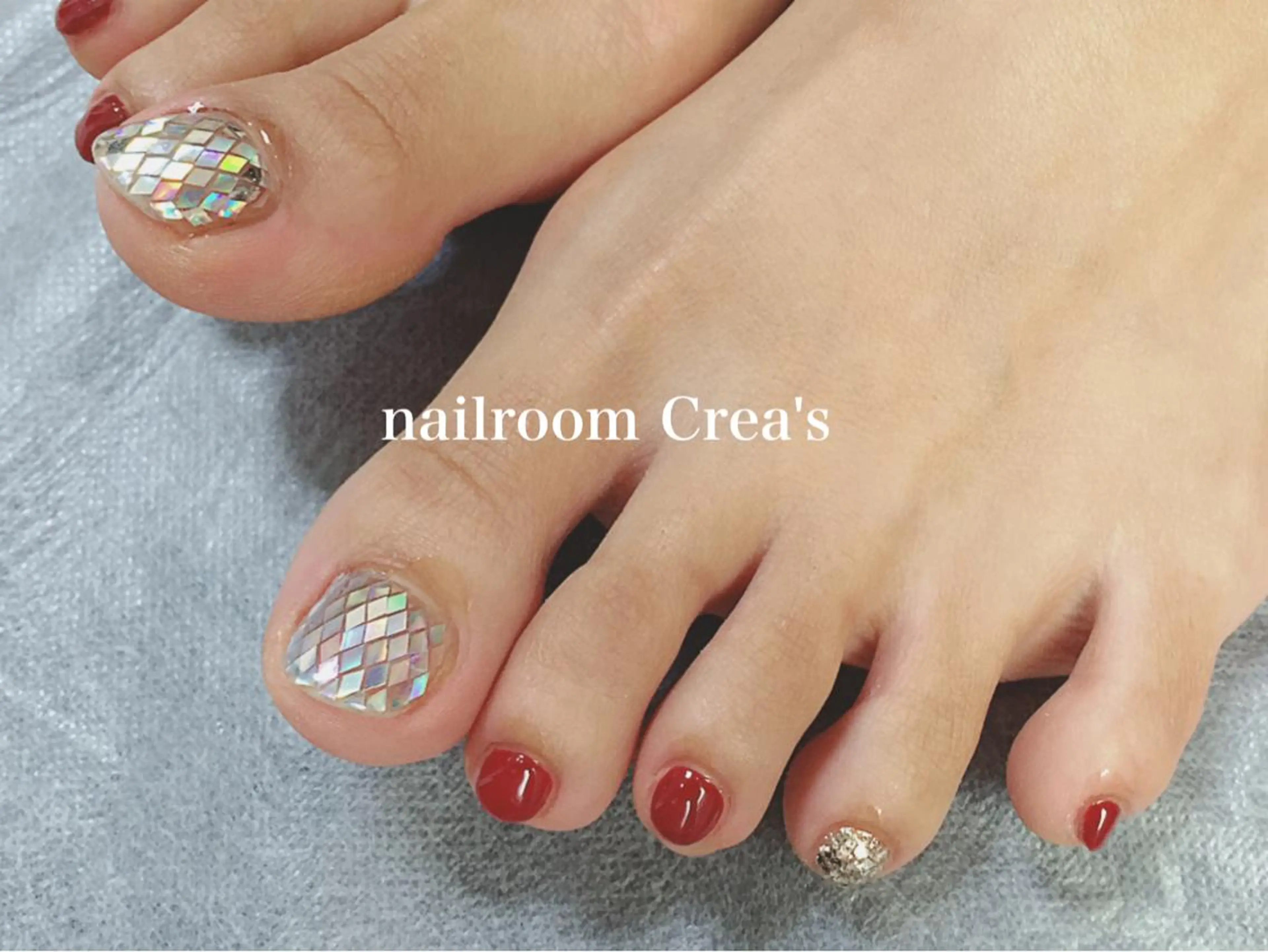 ネイル フットネイル シンプルネイル nailroom Crea'sのネイルデザイン
