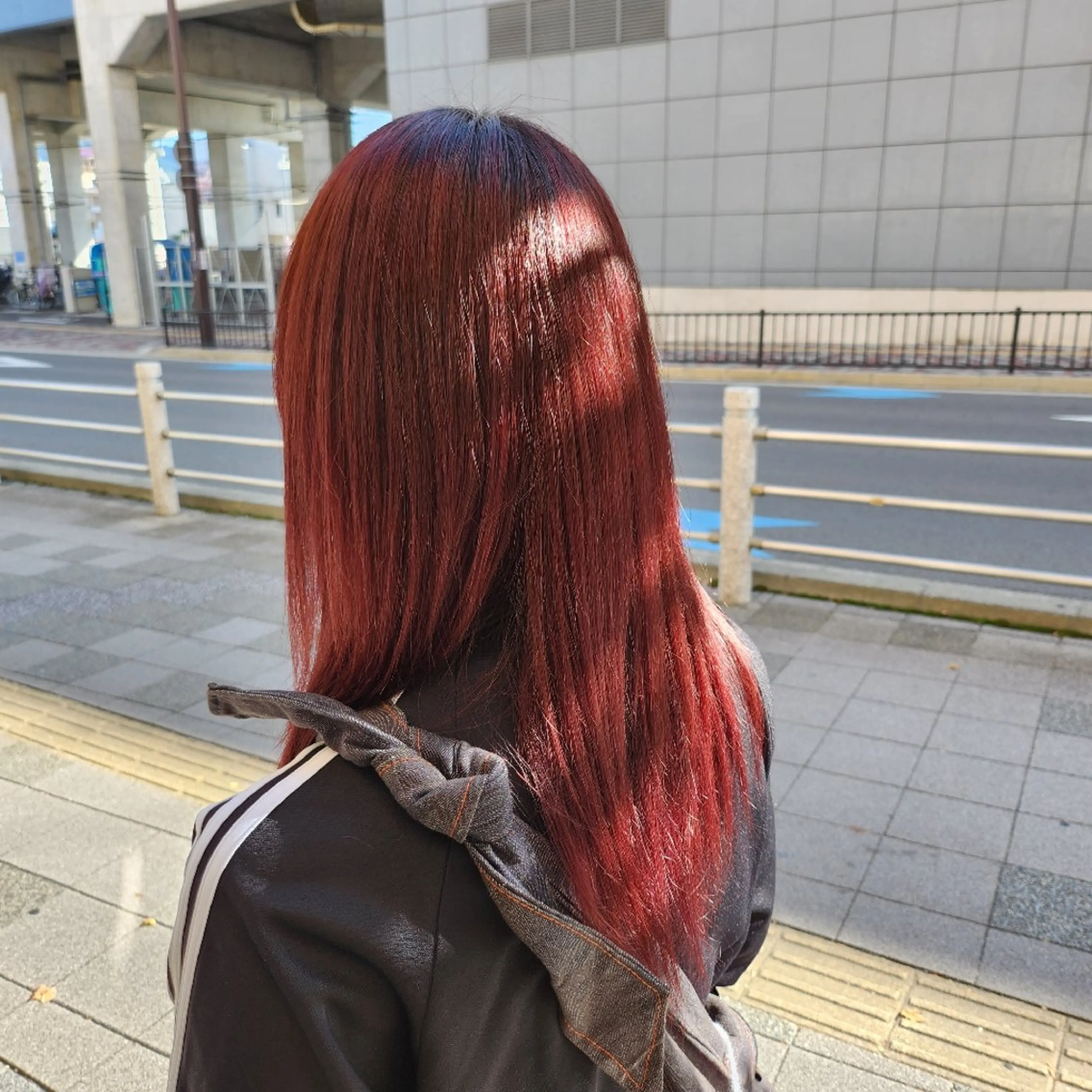 カラー ロング 韓国ヘア/メンズ パーマ/ﾔﾅｷﾞｶﾔのヘアスタイル