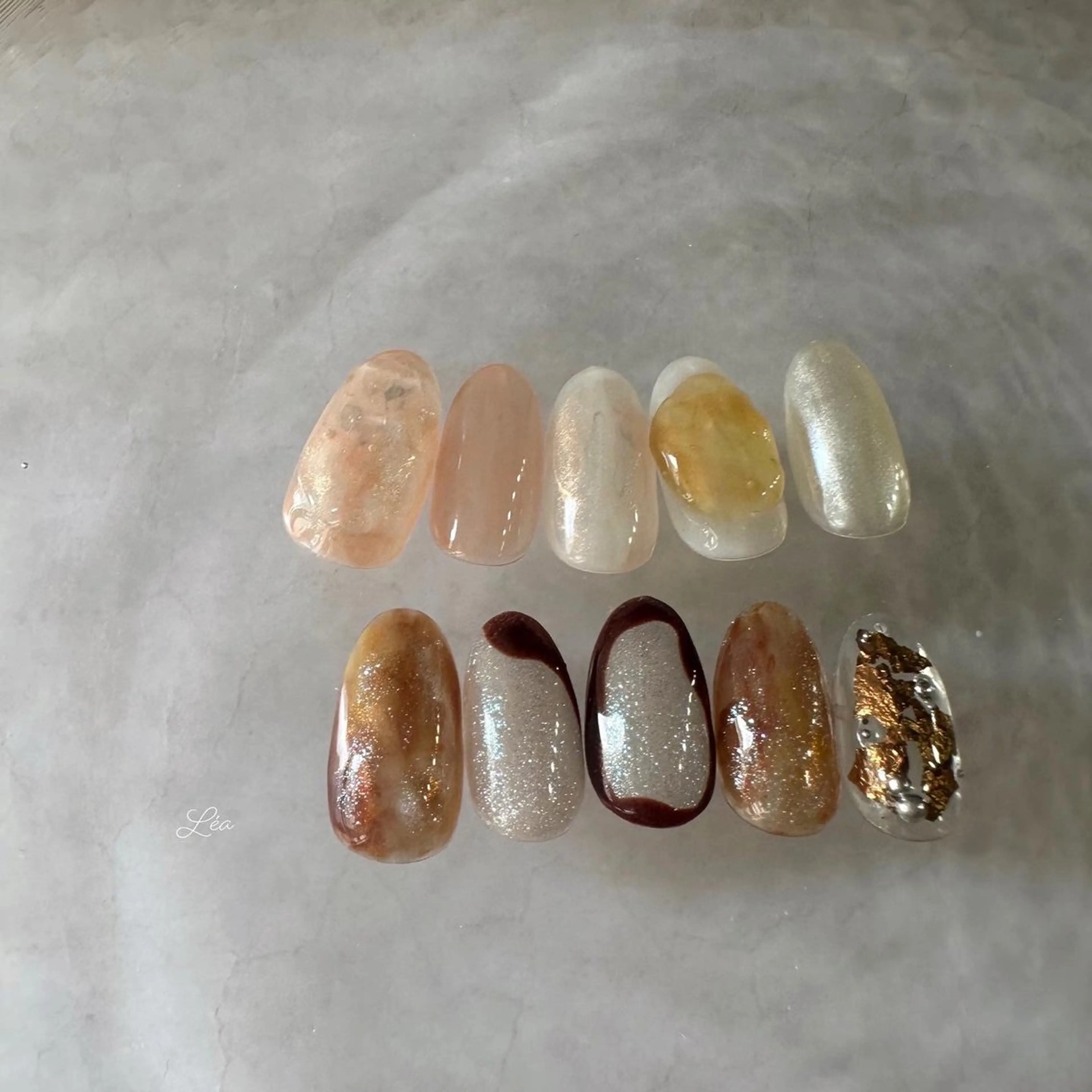 ネイル ジェルネイル パラジェル Léa nailのネイルデザイン