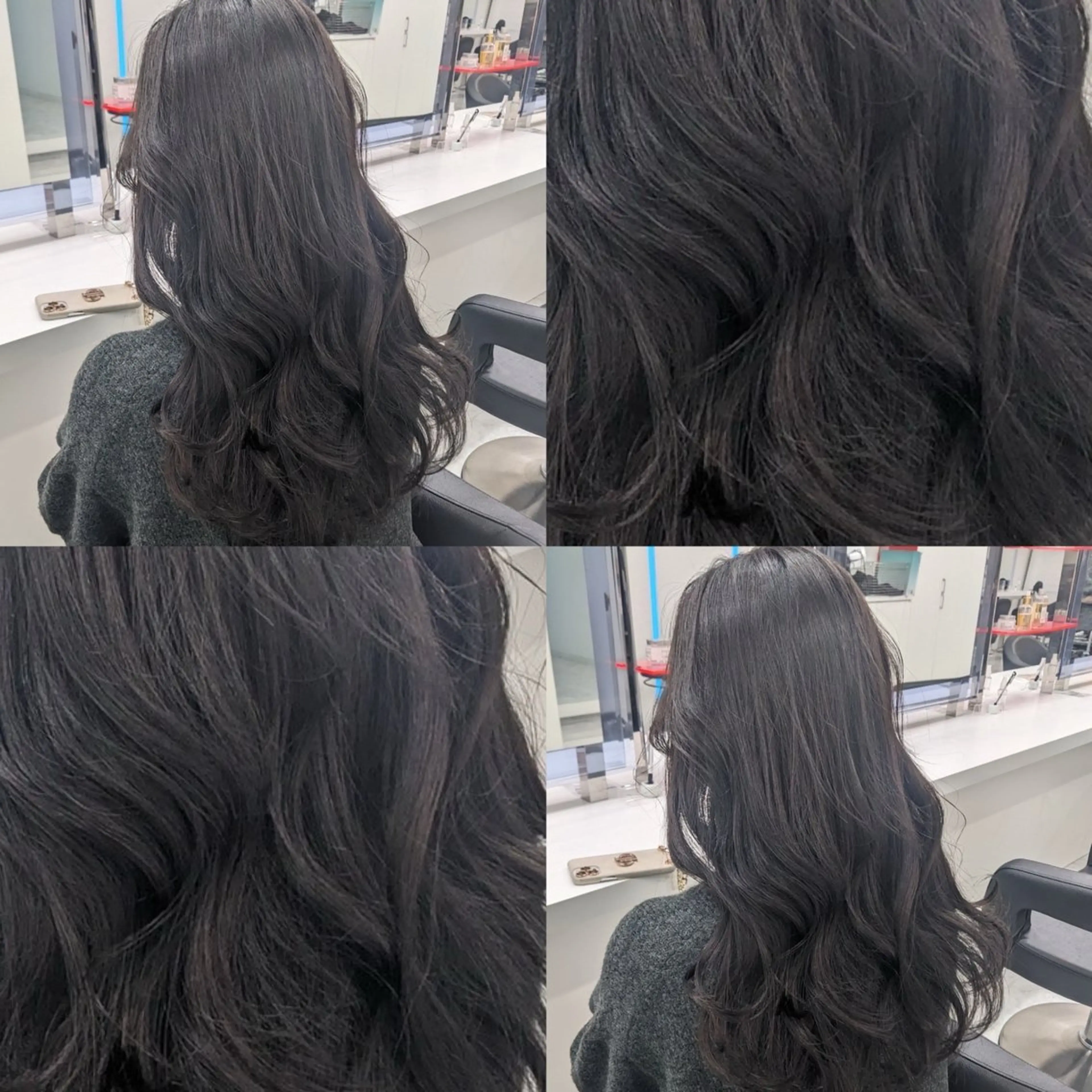 ロング カラー 黒髪 髪質改善 韓国風ヘア トリートメント カット ヘアカラー トリートメント ヘッドスパ ヘアセット ブリーチなし特化 美容師💖SAE💖のヘアスタイル