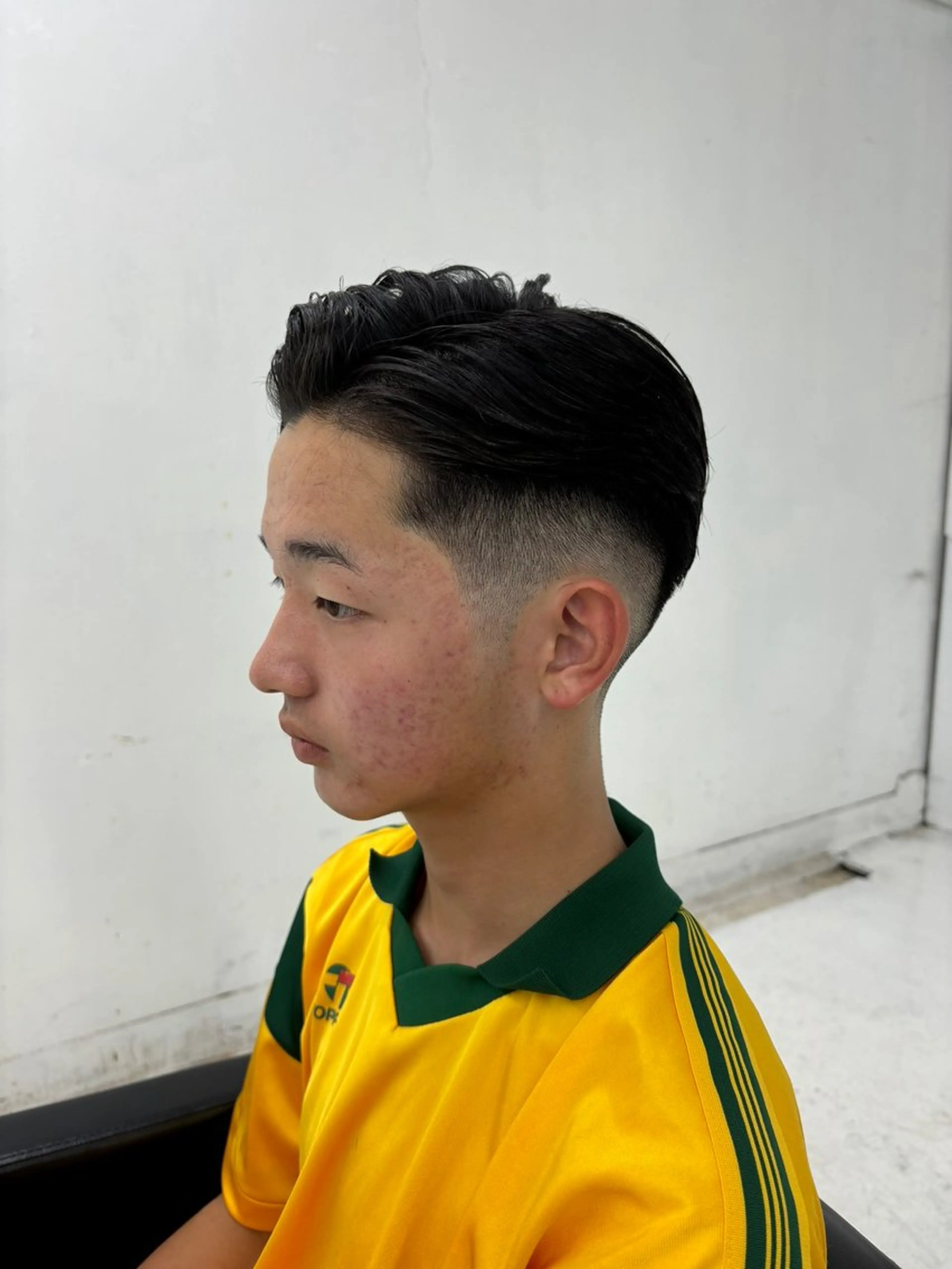 メンズ カット スパイキーパーマ 柏NO1 藤本葉のヘアスタイル