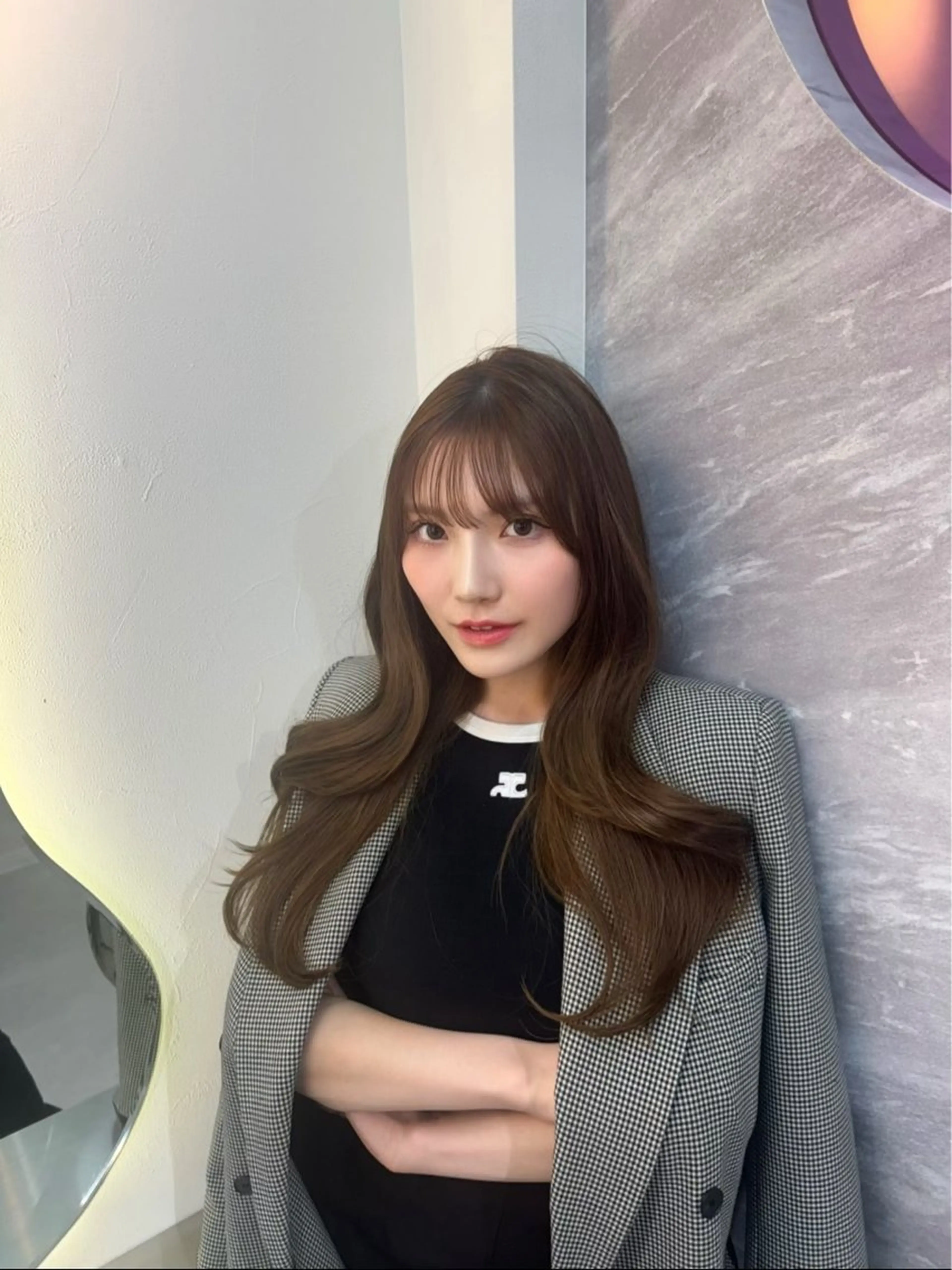 ロング カラー カット ヘアカラー 【メンズ特化】池袋 韓国スタイル飯塚のヘアスタイル