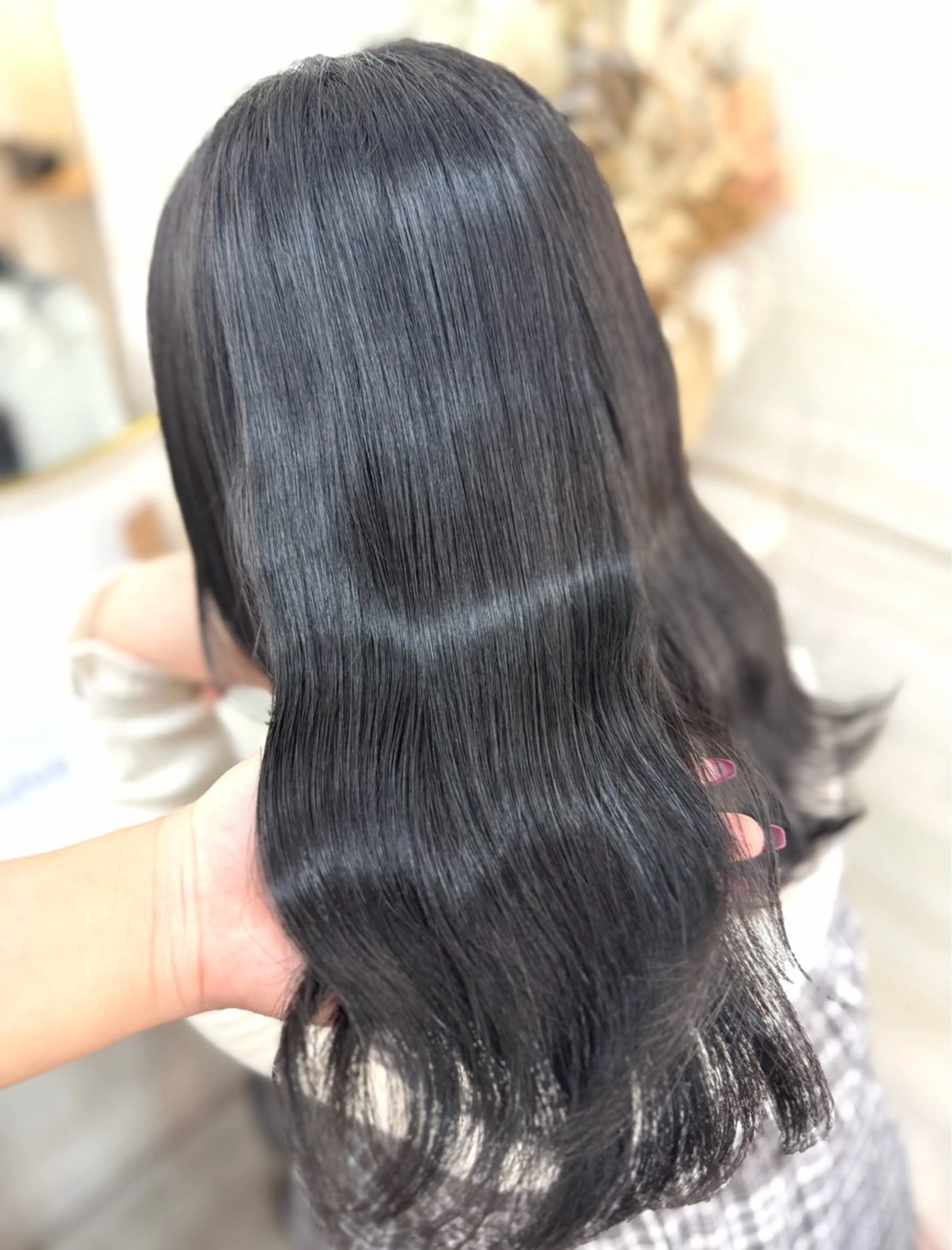 セミロング カラー ヘアカラー トリートメント 🩶鈴木茉奈🩶艶髪 /透明感/暖色カラーのヘアスタイル