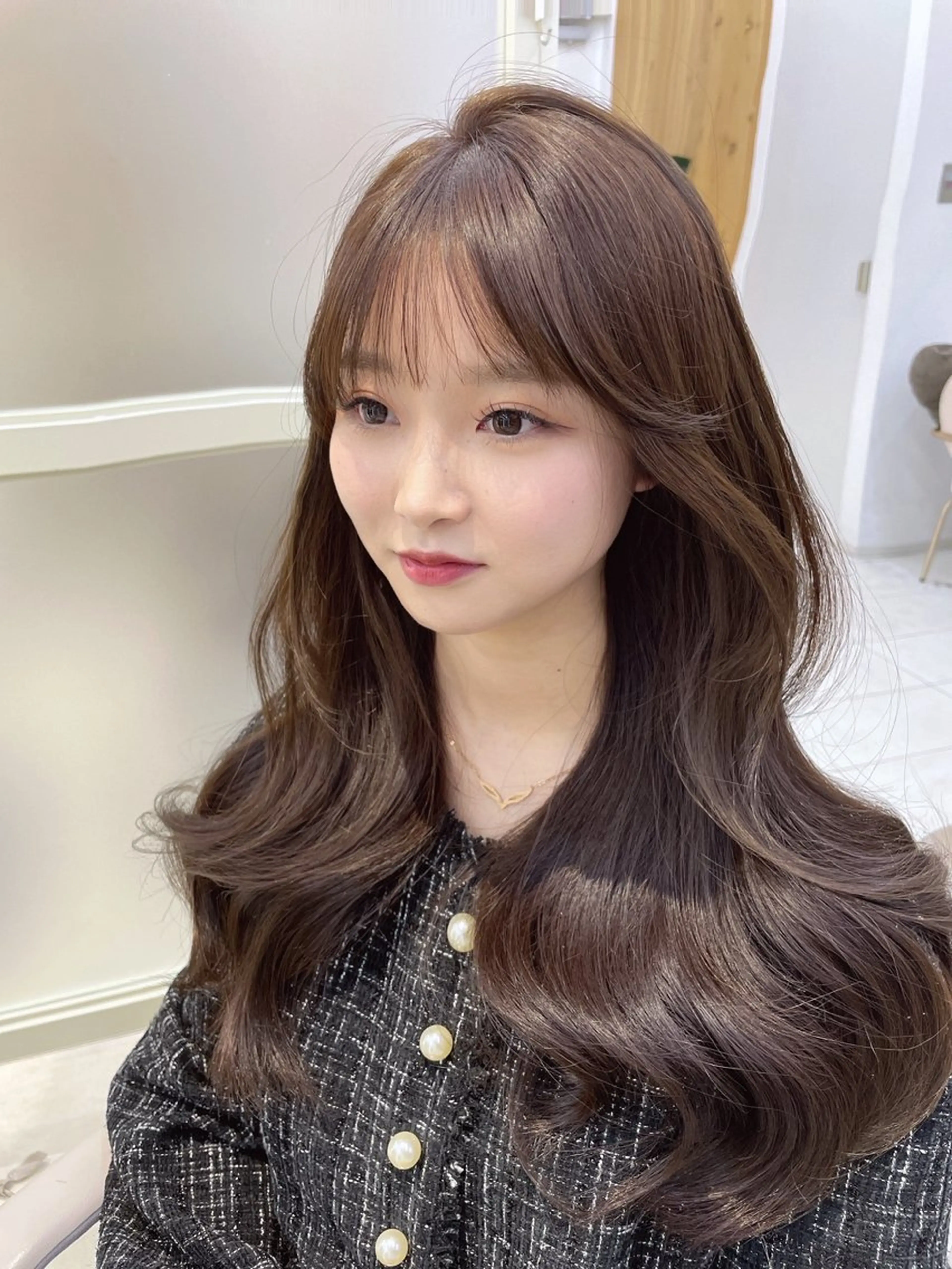 セミロング レイヤー/顔周り /透明感/TAKUのヘアスタイル