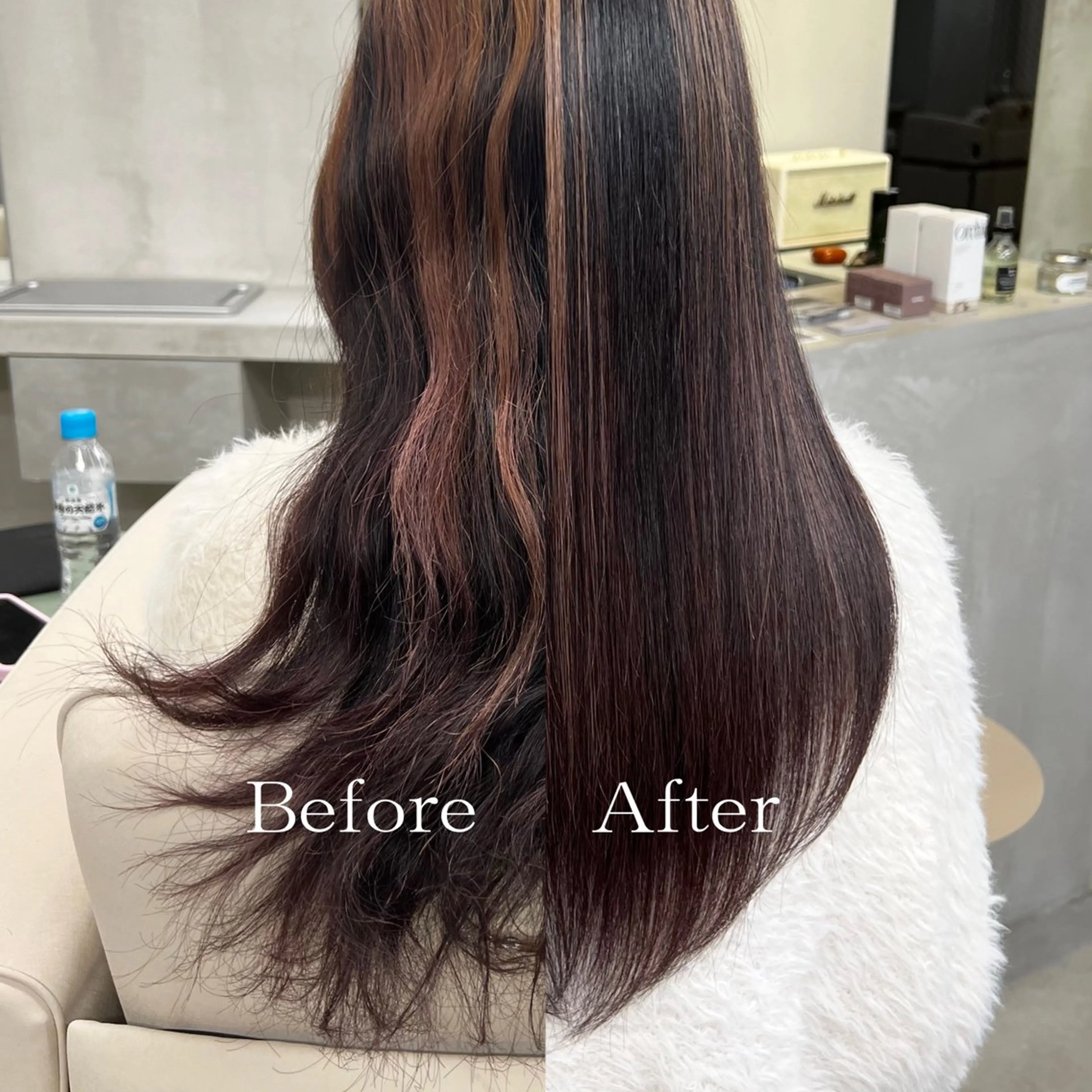 セミロング カット トリートメント ヘッドスパ カット無料/髪質改善 髪質根本改善/艶髪のヘアスタイル