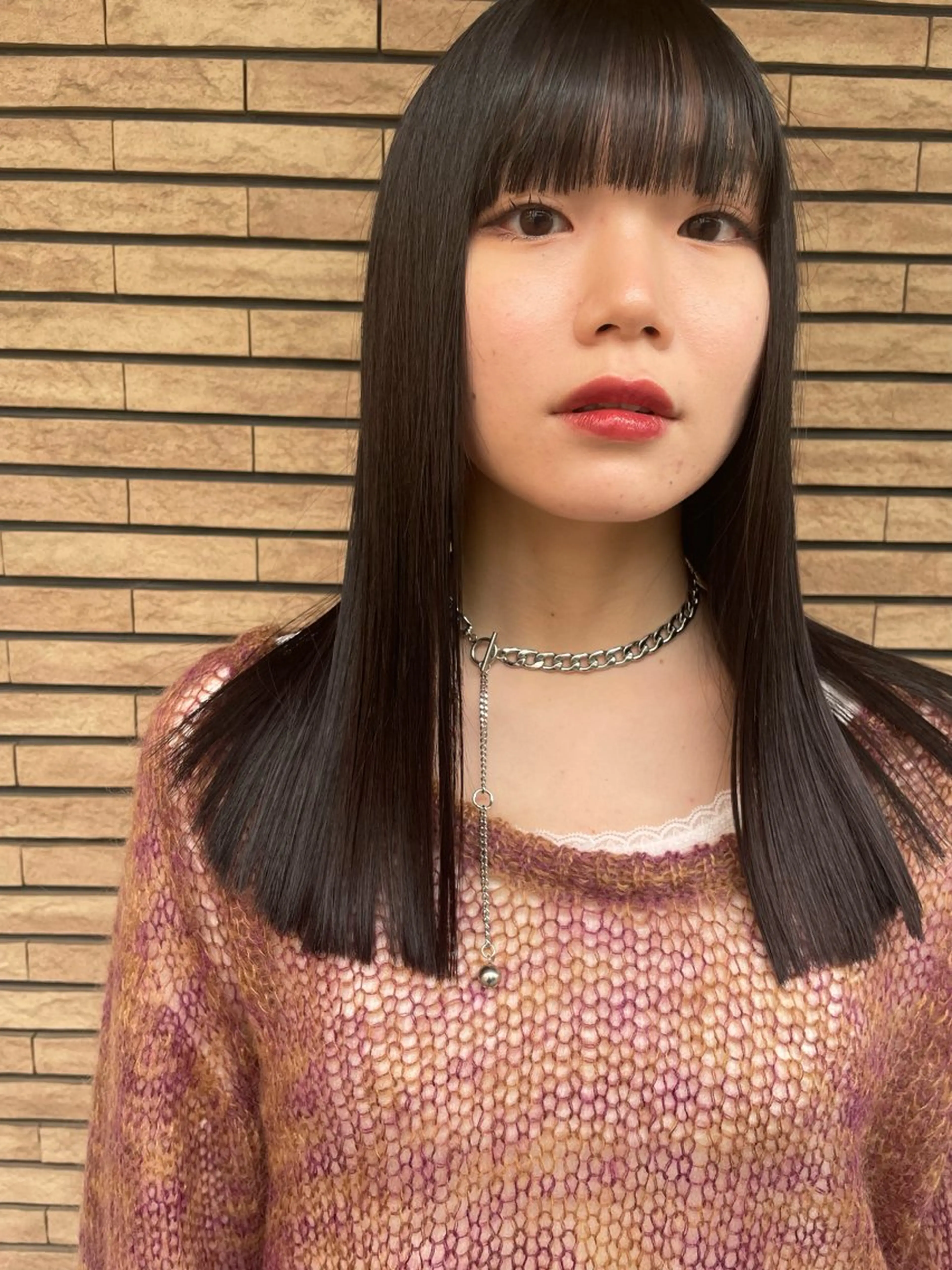 セミロング カラー 🌼似合わせカット 🌼おぎの みき🌼のヘアスタイル