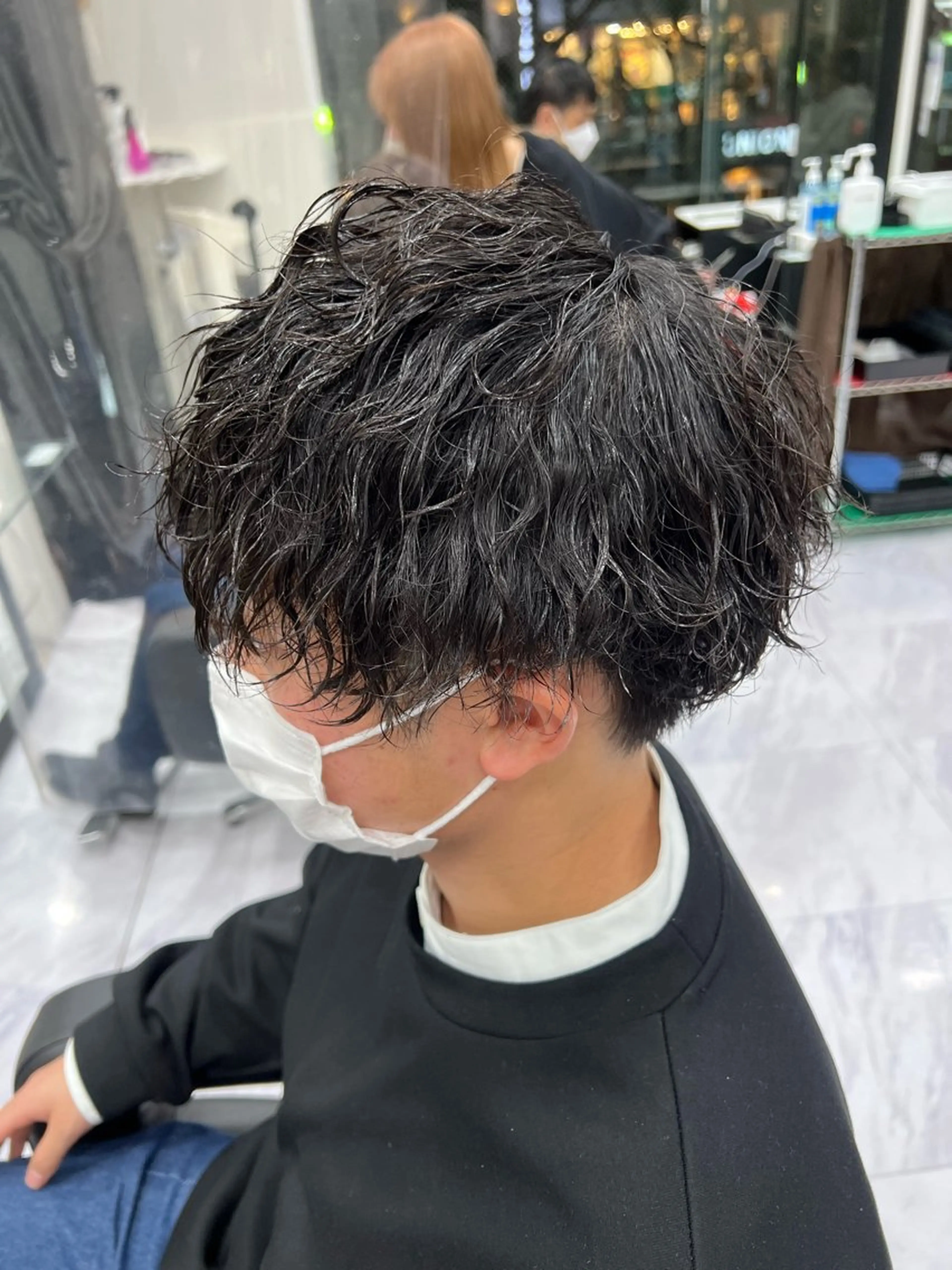 ショート パーマ メンズ マッシュ メンズパーマ ツイストスパイラルパーマ デート スパイラルパーマ REEED渋谷店所属・🍒KUMAGAI 🍒のヘアスタイル