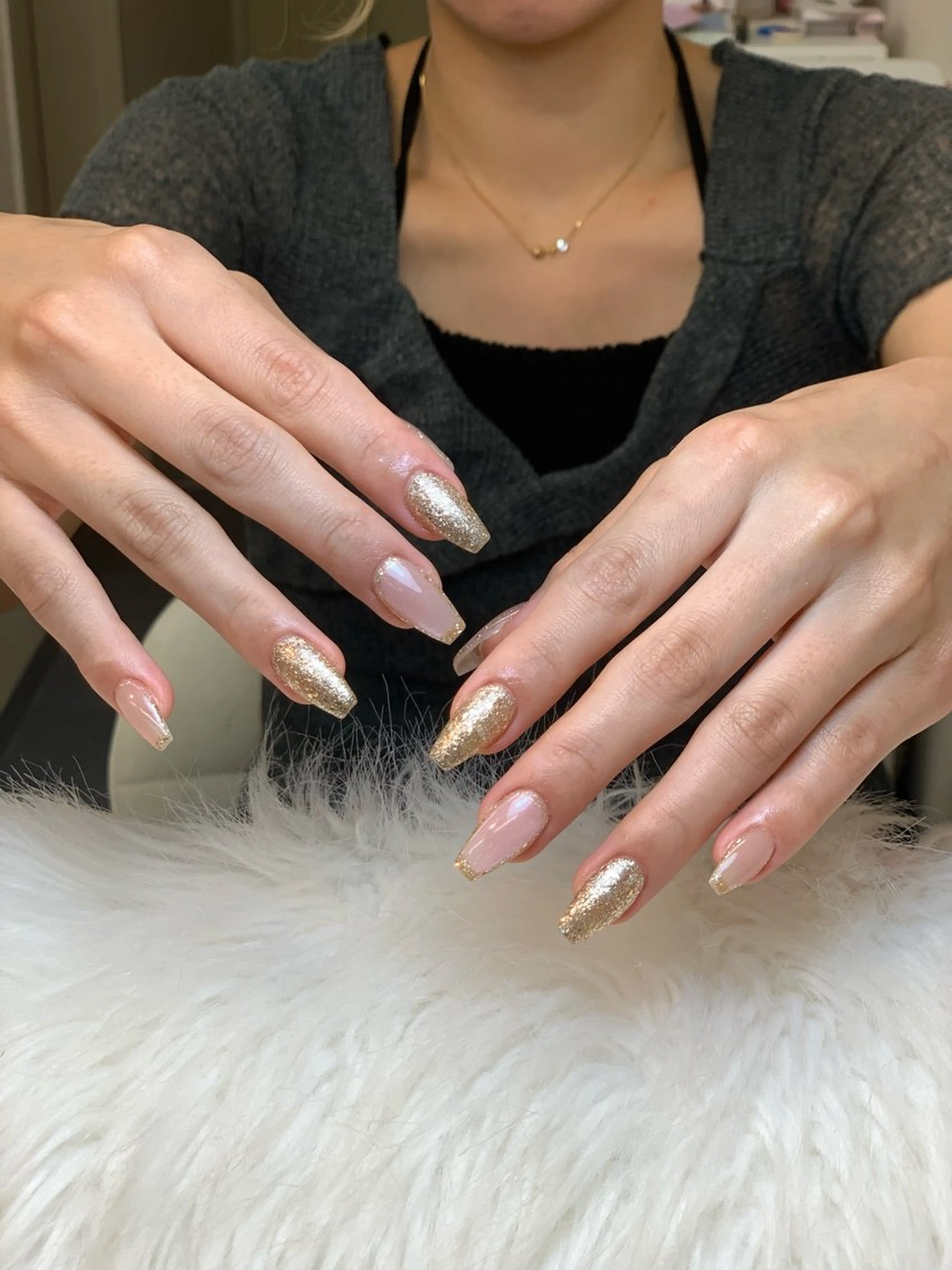 ネイル アートネイル 長さ出し ジェルネイル マグネットネイル ニュアンスネイル ハンドネイル Cloudy Chan Nailのネイルデザイン