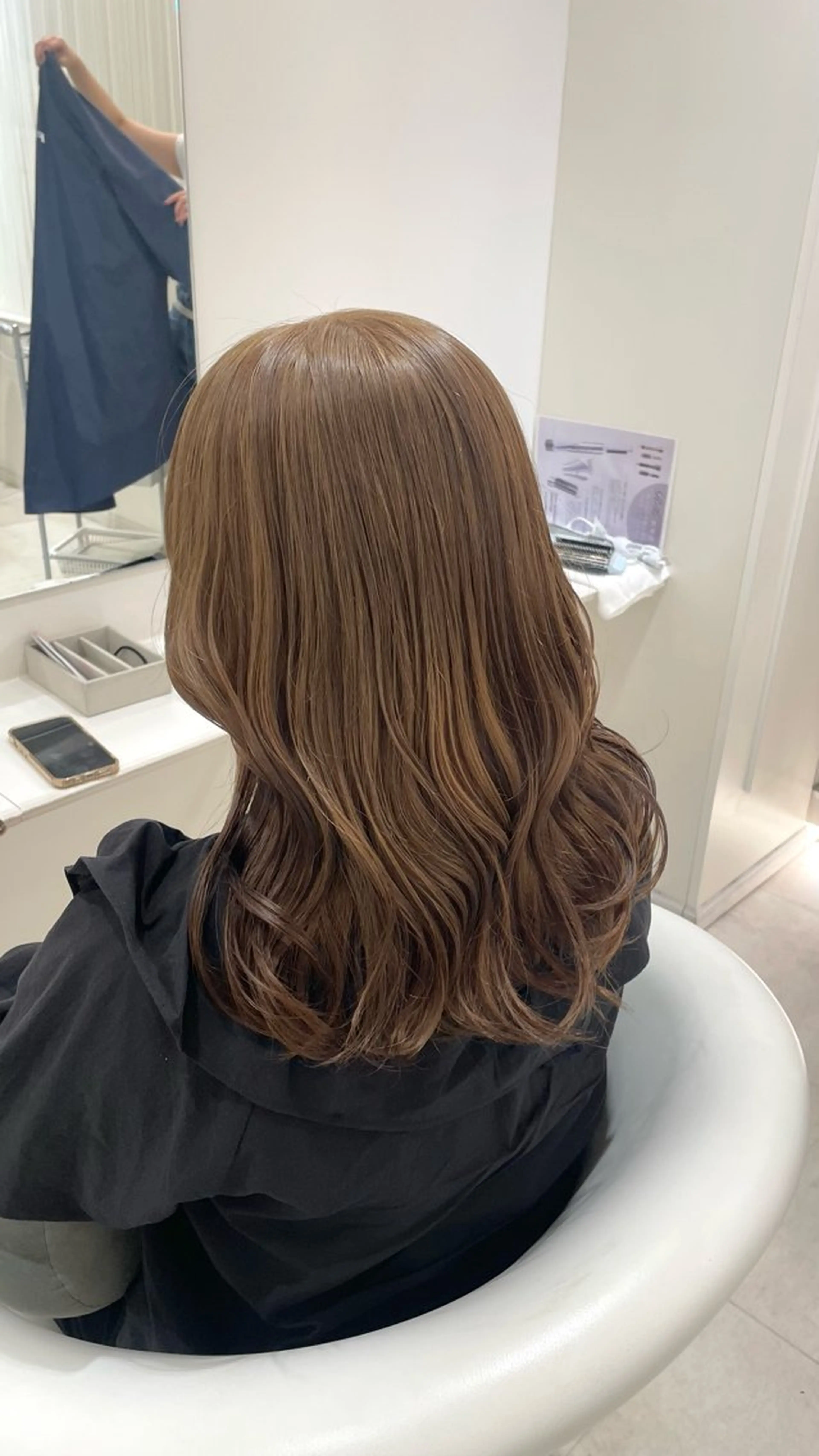 セミロング カラー ヘアカラー ParveMix 🩶🫧入江 香名のヘアスタイル