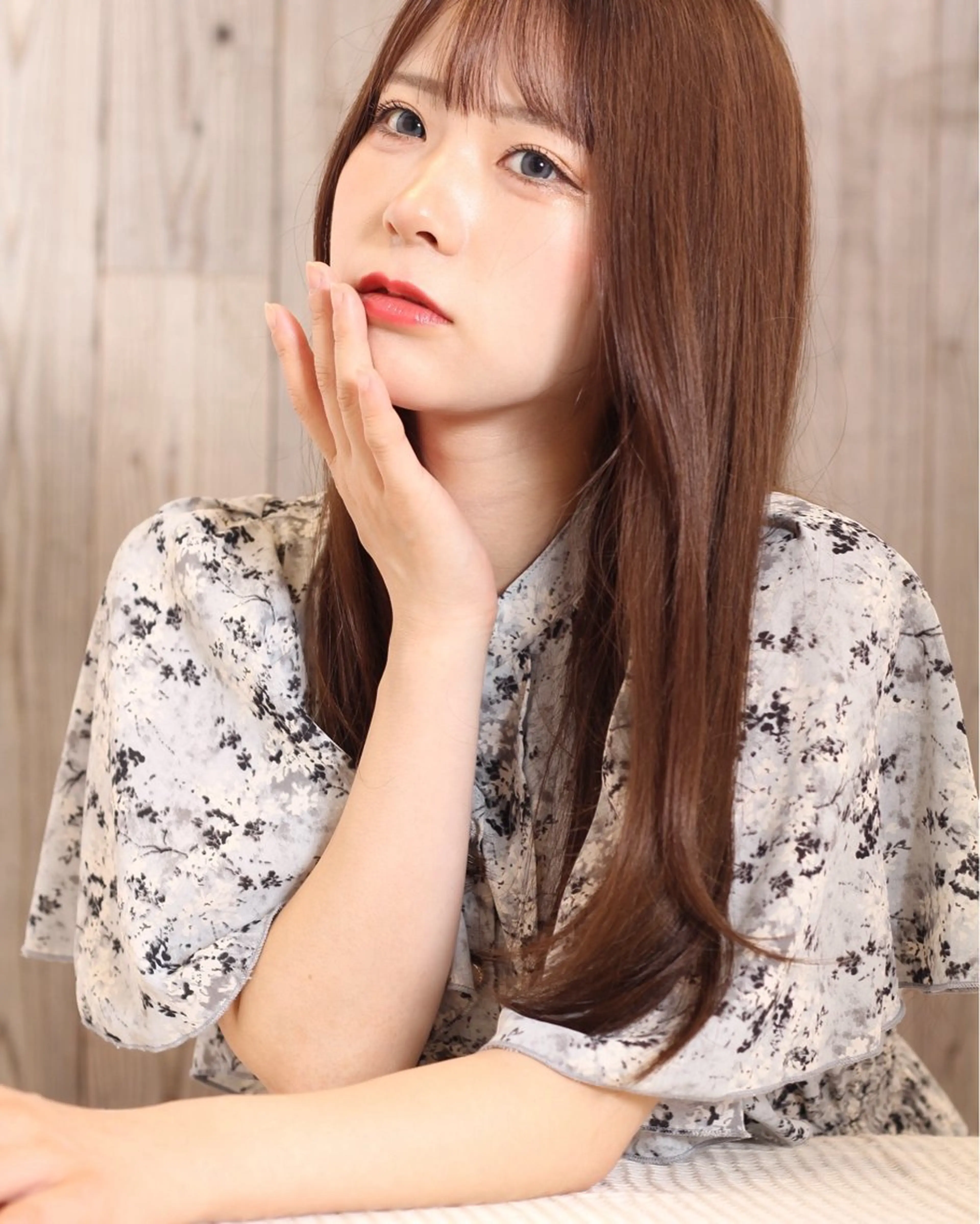 ミディアム カット ヘアカラー トリートメント 石沢 知康のヘアスタイル