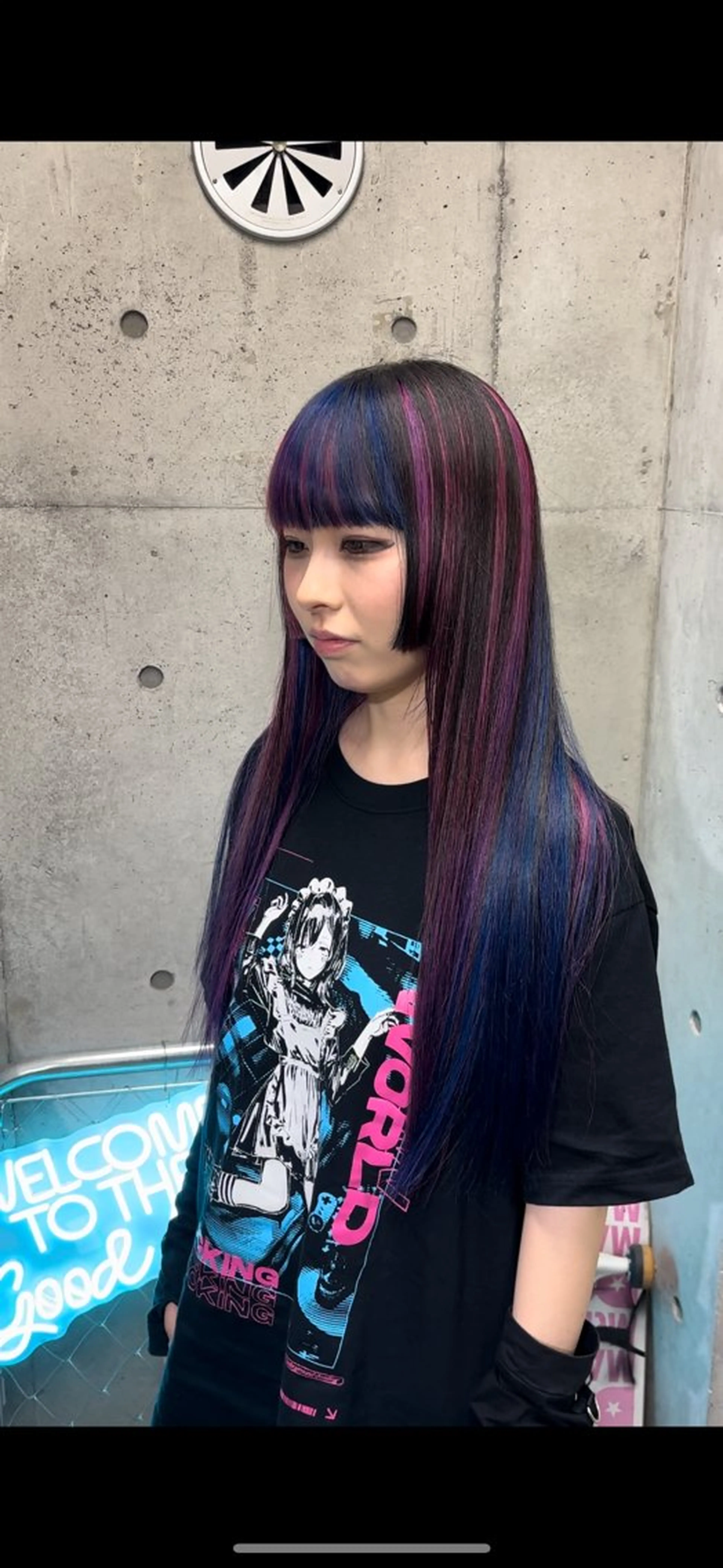 ロング カラー ヘアカラー トリートメント ハイトーン/メンズ/ ウルフ特化   小松のヘアスタイル