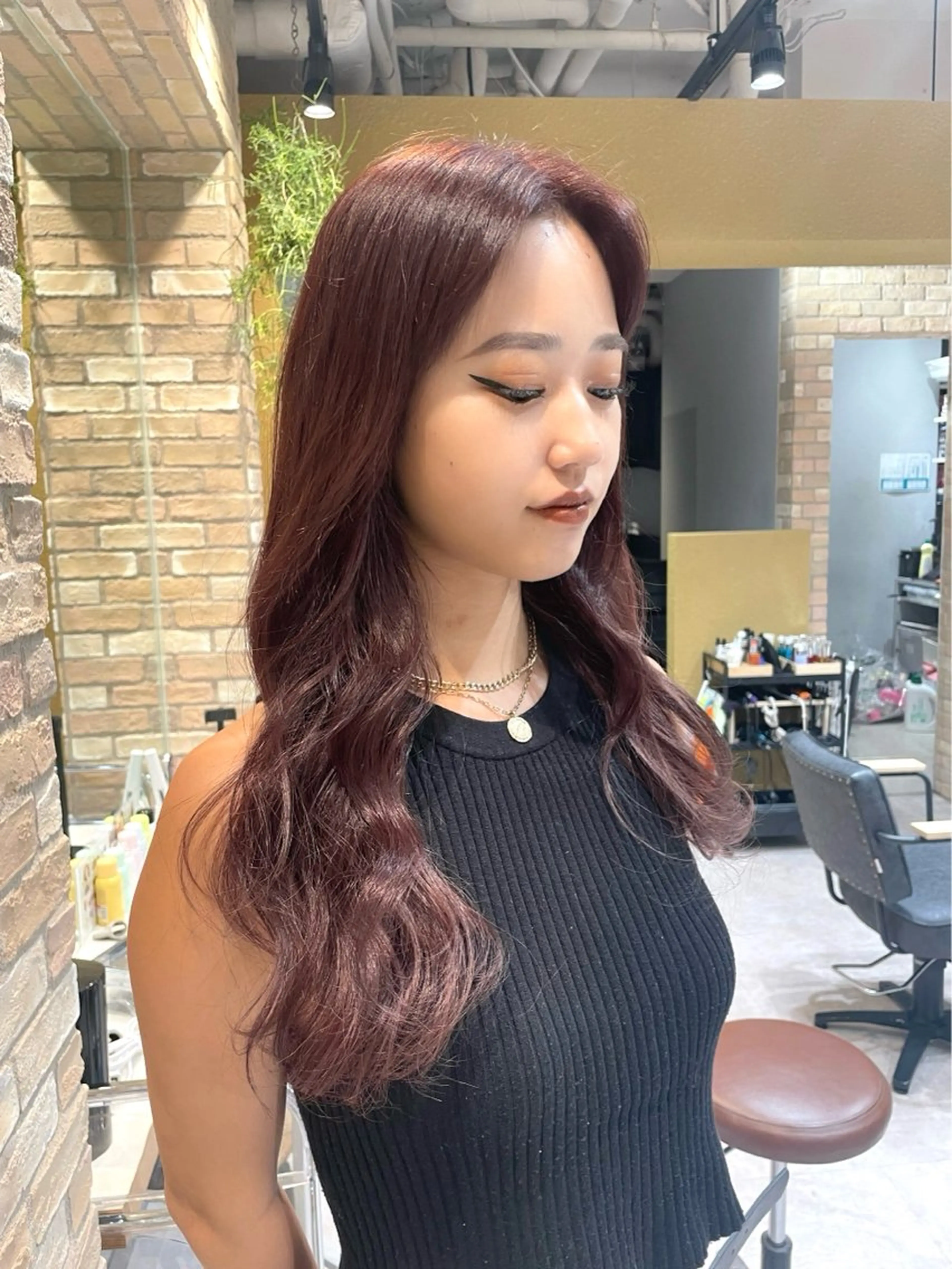 カラー 縮毛 酸性ストレート /ayumu☆のヘアスタイル