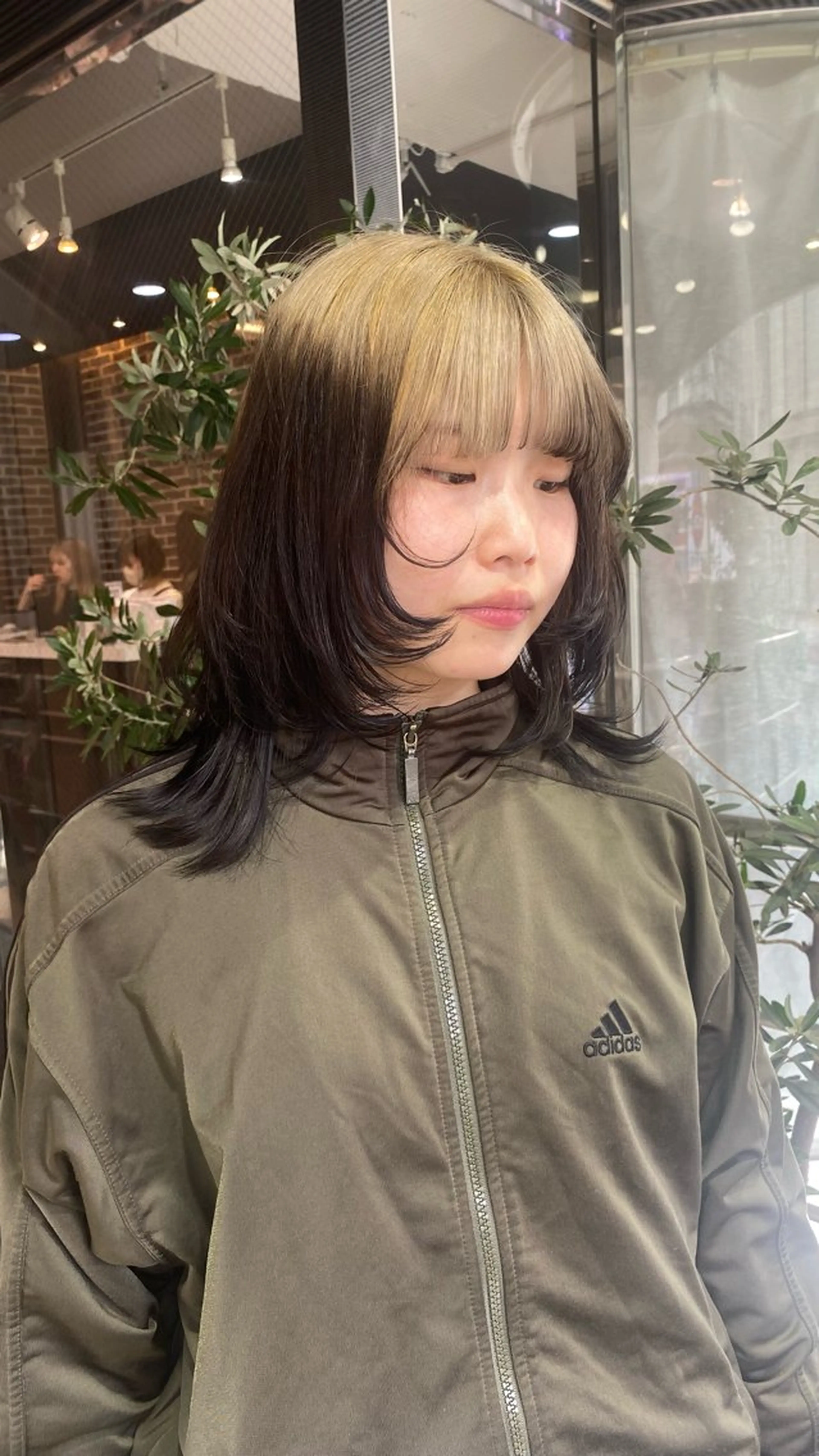 セミロング セミロングパーマ ボブ 顔周りカット 髪質改善 韓国風ヘア designcolo r/似合わせNOKAのヘアスタイル